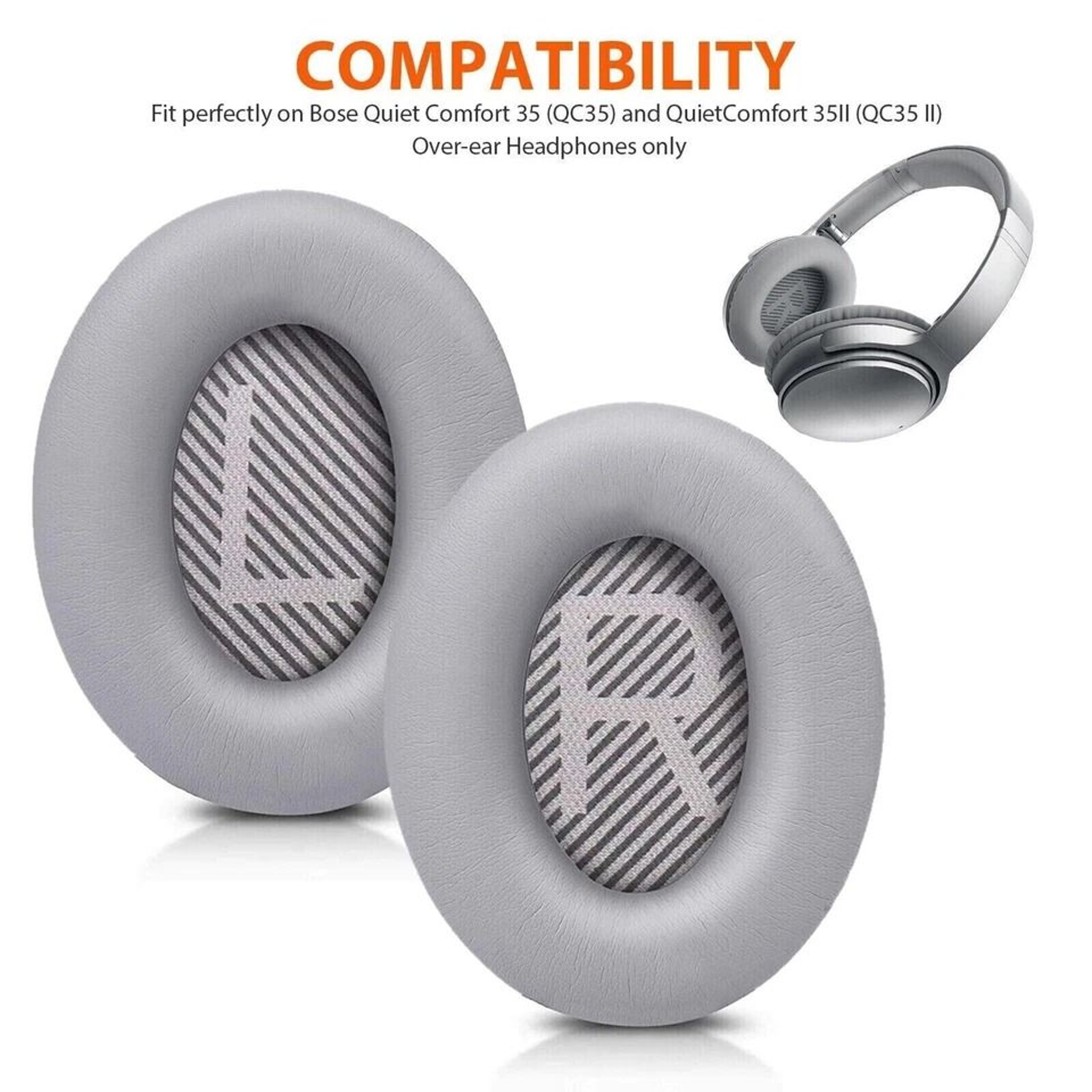 Bose Replacement Ear Pads Soft Leather Foam Cushions 2