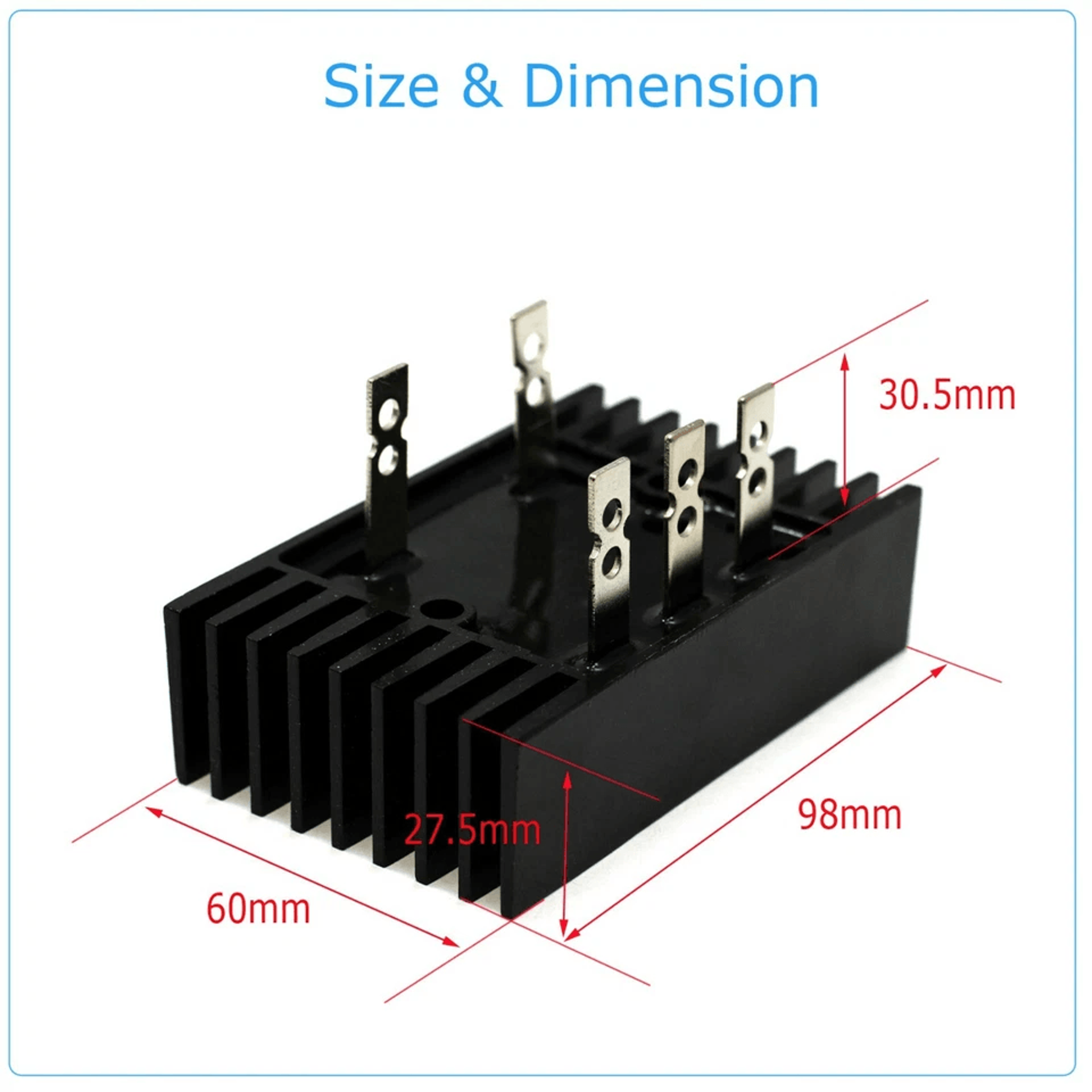 Bridge Rectifier Module Metal Case Diode Converter 5