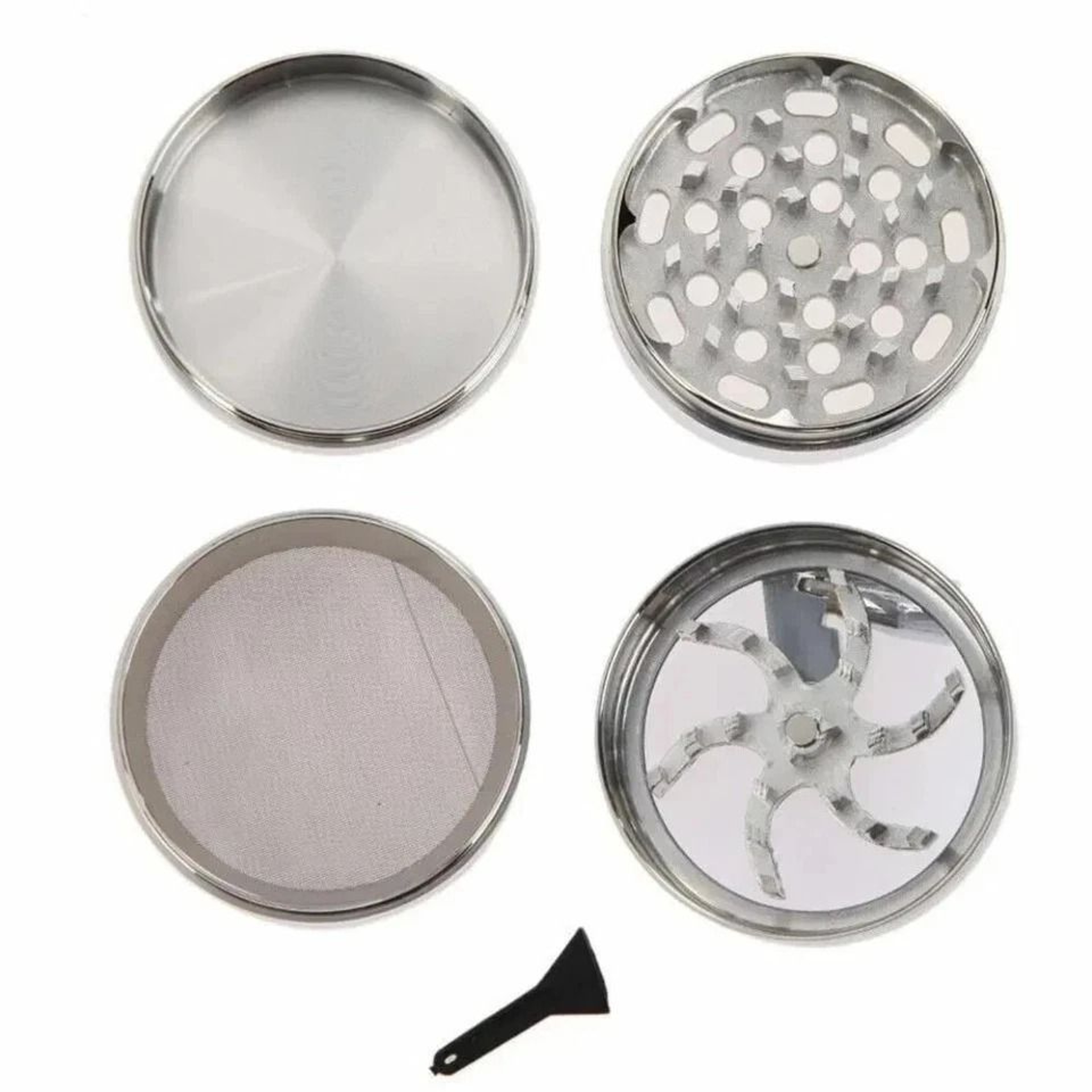 Herb Tobacco Grinder Herbal Metal Spice Crusher With Handle For Smoke  Herbs 9
