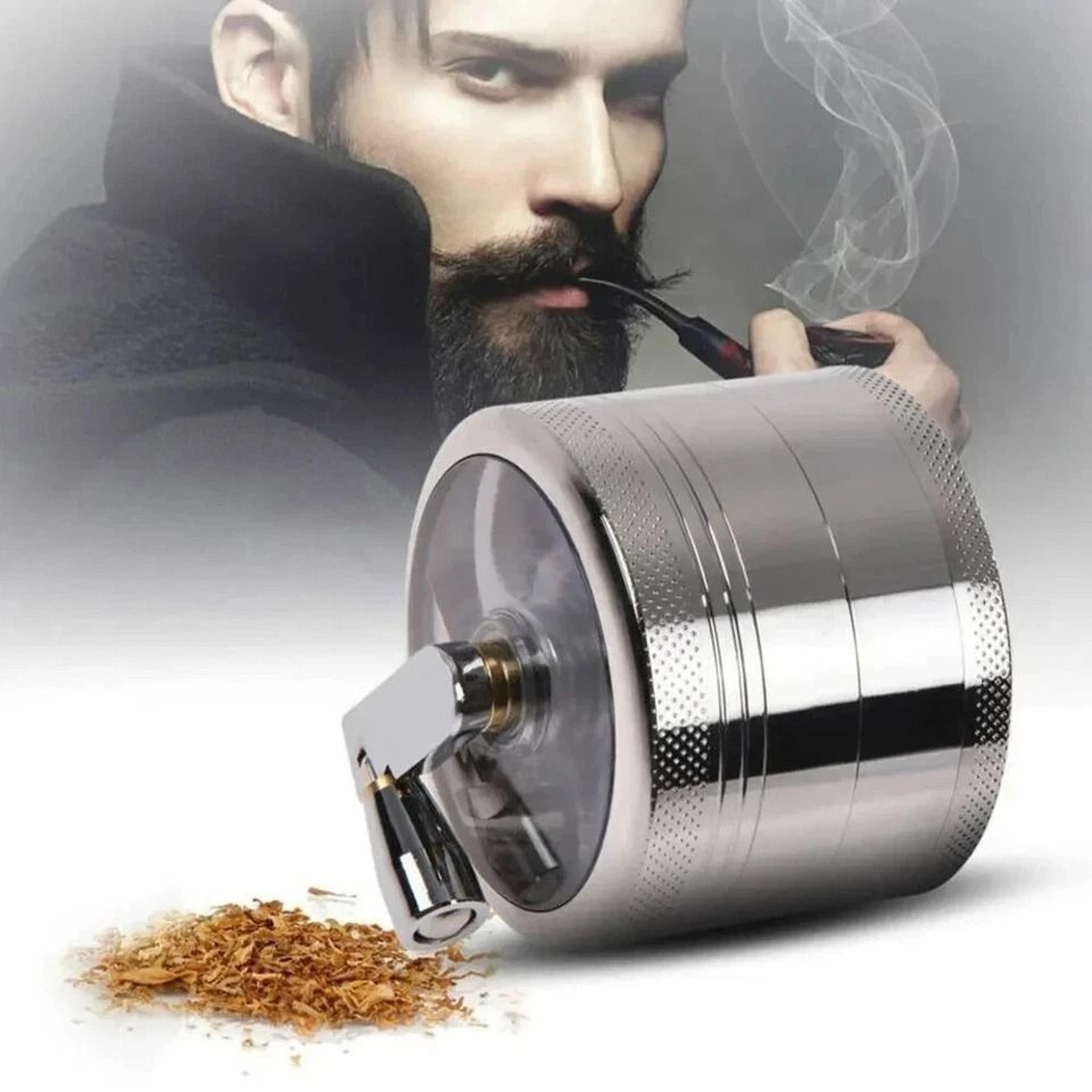 Herb Tobacco Grinder Herbal Metal Spice Crusher With Handle For Smoke  Herbs 2