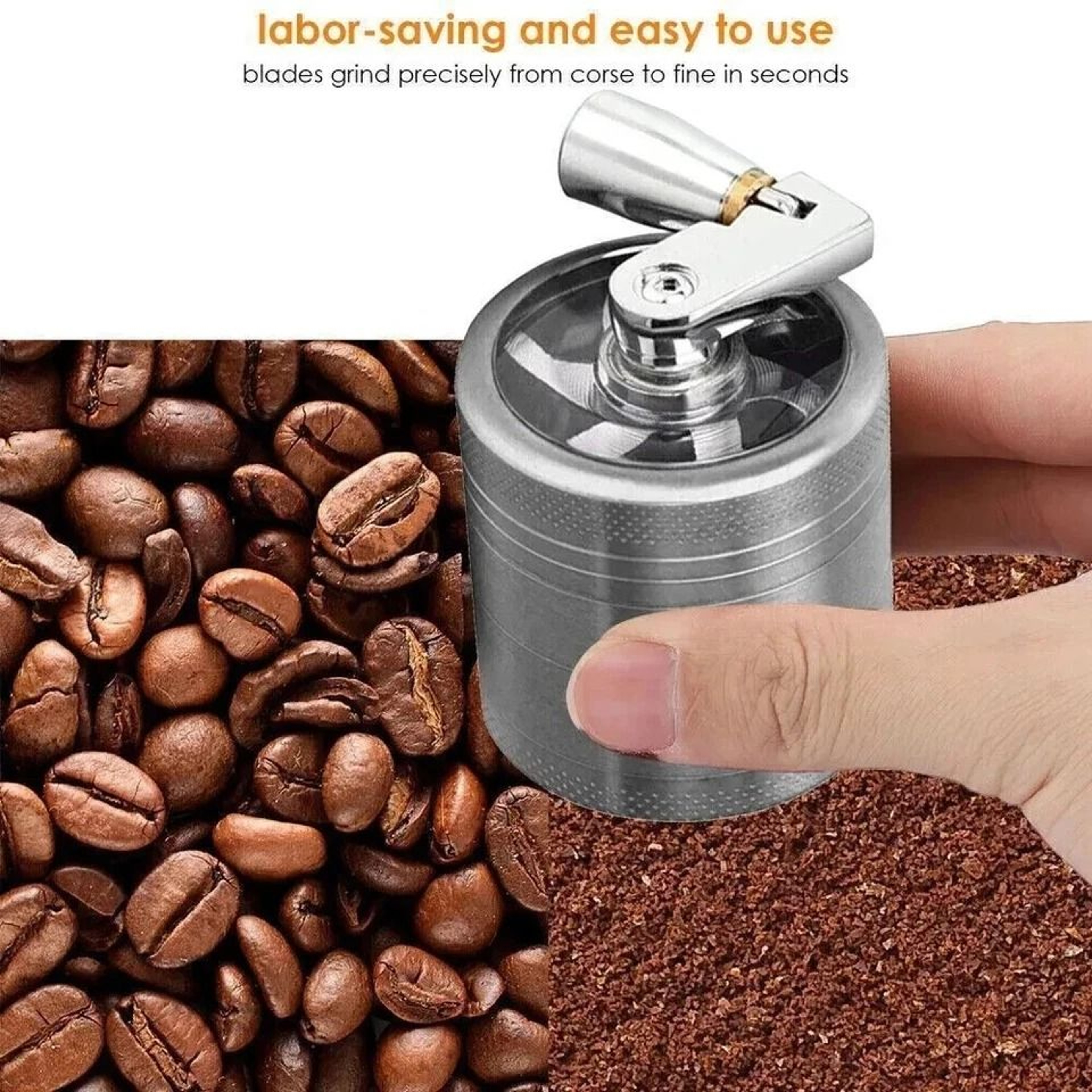 Herb Tobacco Grinder Herbal Metal Spice Crusher With Handle For Smoke  Herbs 4