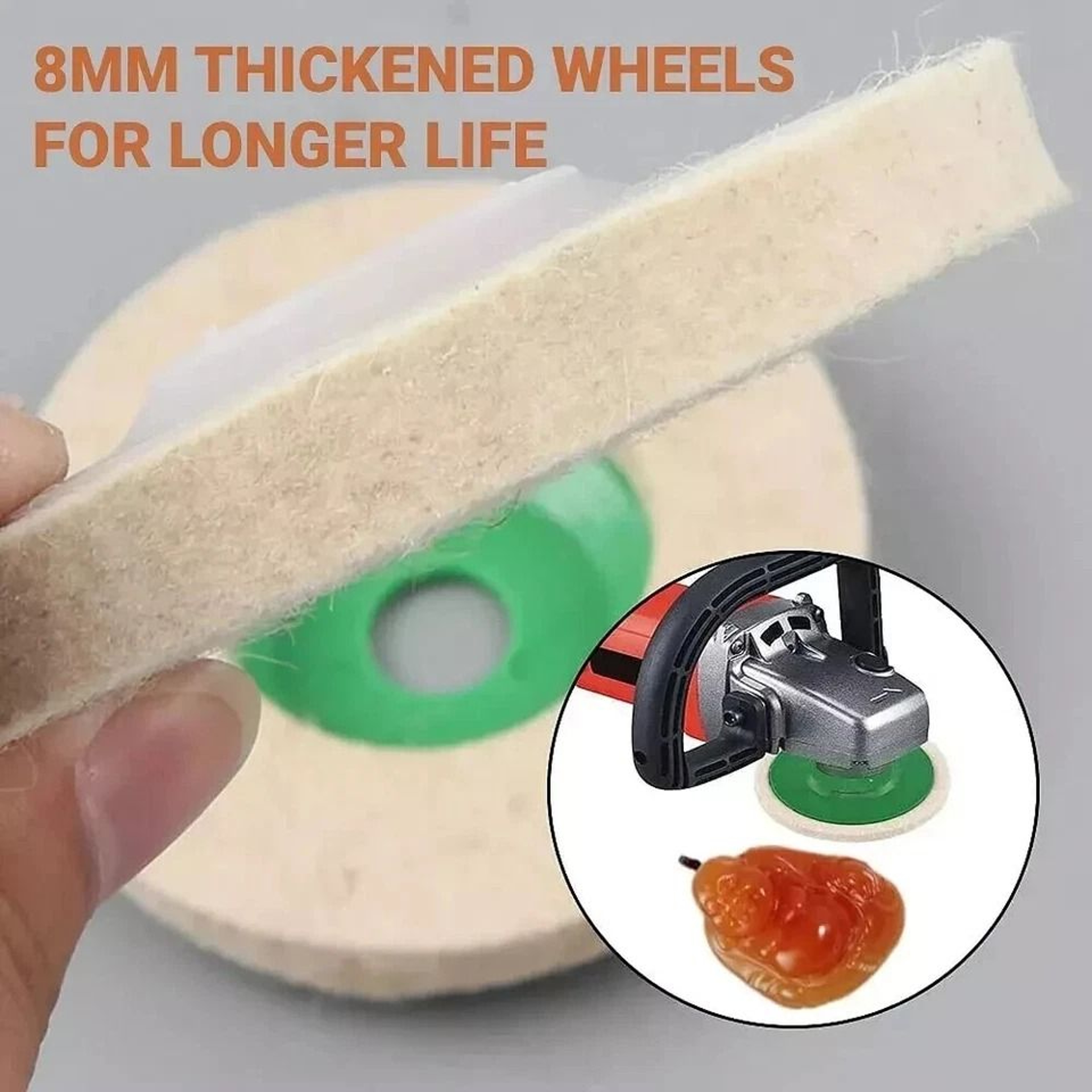 Wool Polishing Discs For Angle Grinder Buffing Pads 3