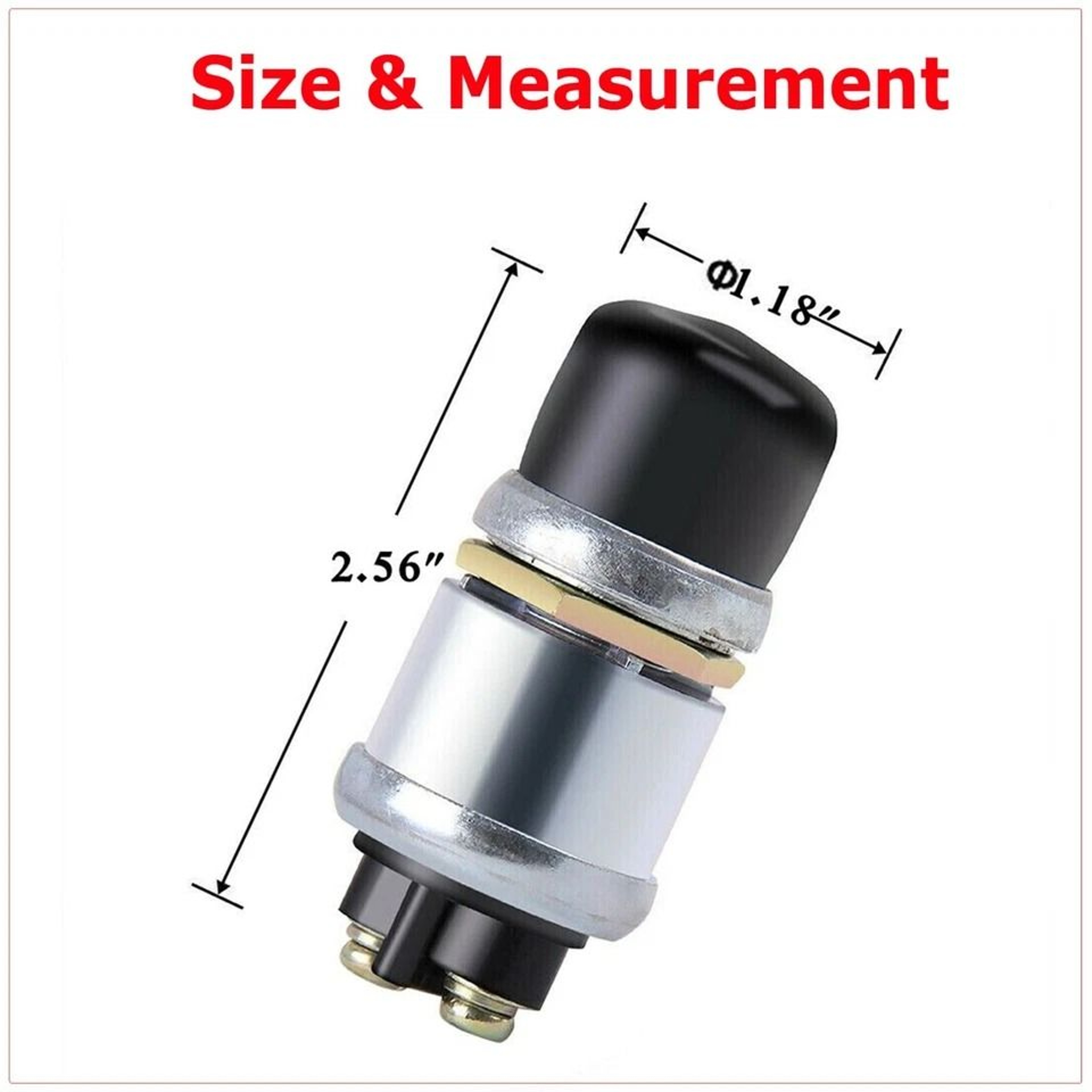 Universal Waterproof Push Button Switch For Engine Start Horn And Marine Use 1