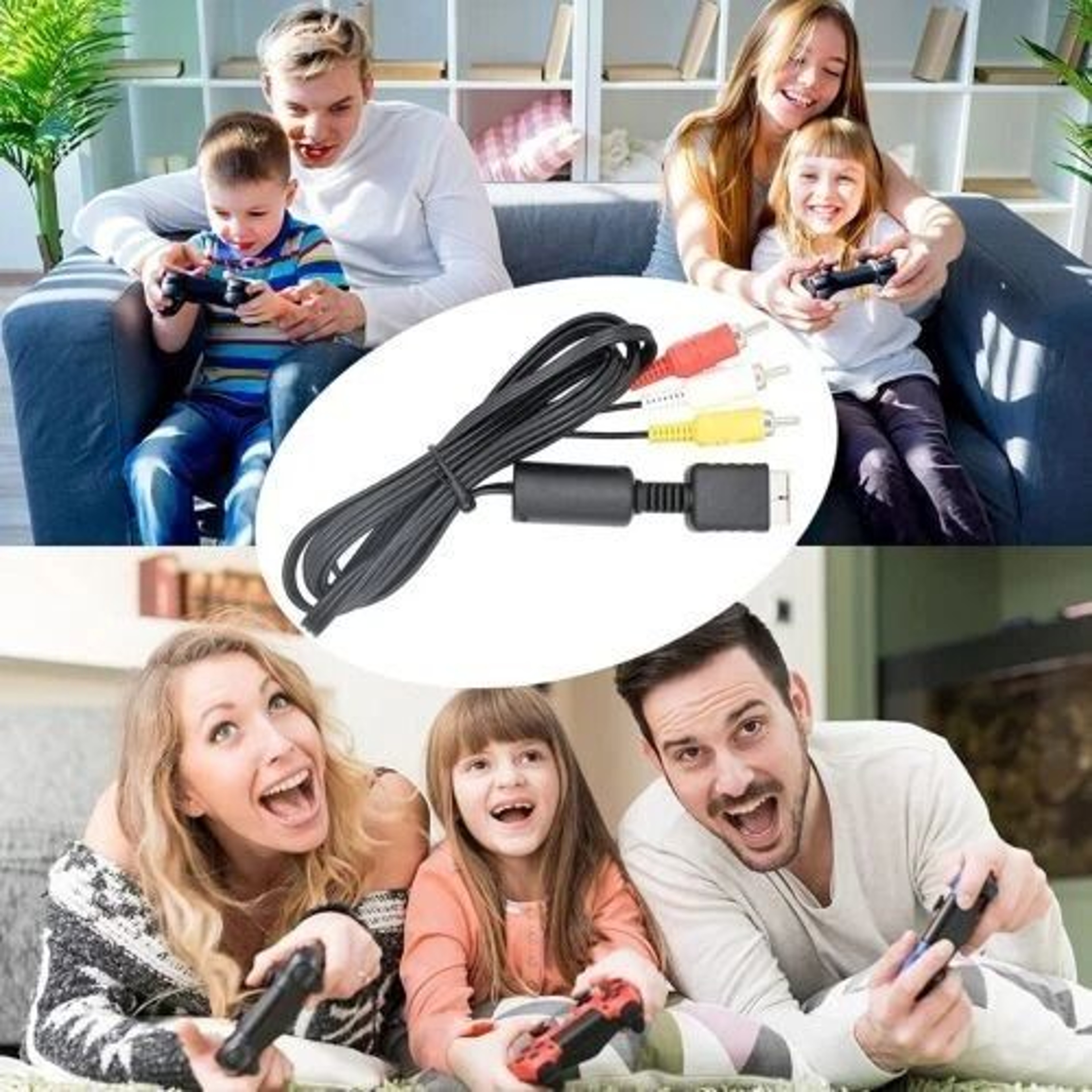 PlayStation AV Cable For Composite TV Cord 7