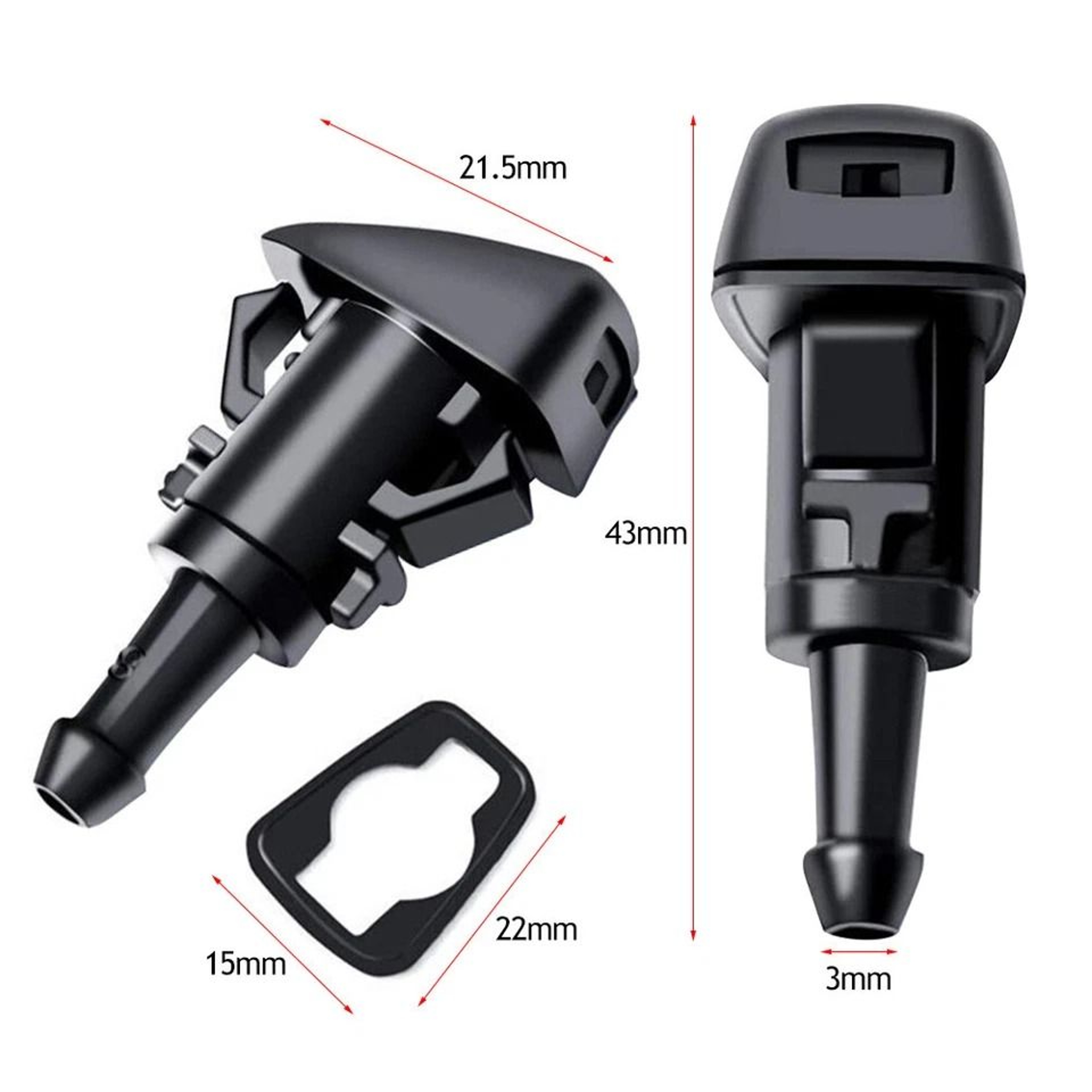 For Jeep Grand Cherokee Windshield Wiper Water Washer Spray Nozzle Jet Replacement 11