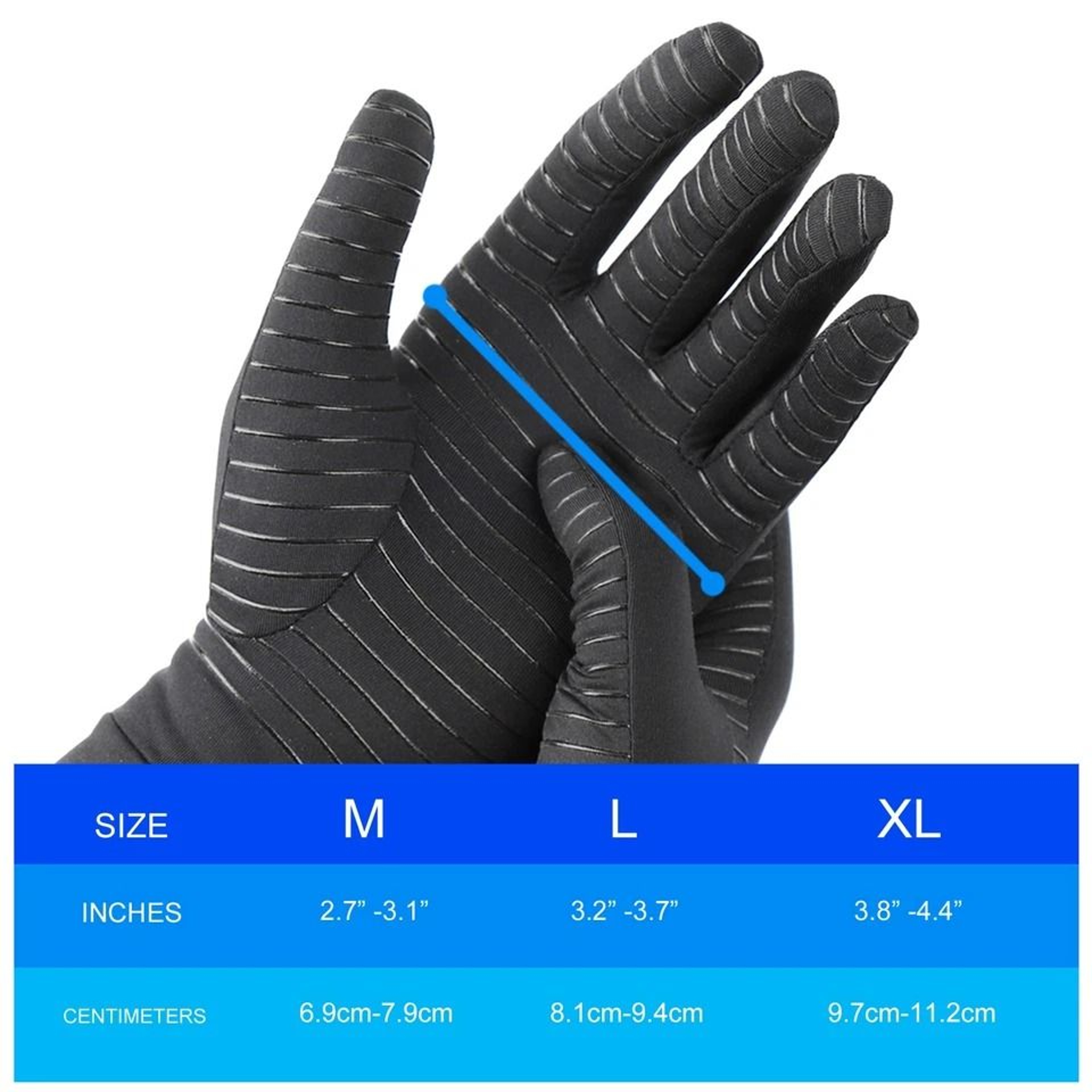 Copper Arthritis Compression Gloves For Joint Pain Relief  Support 4