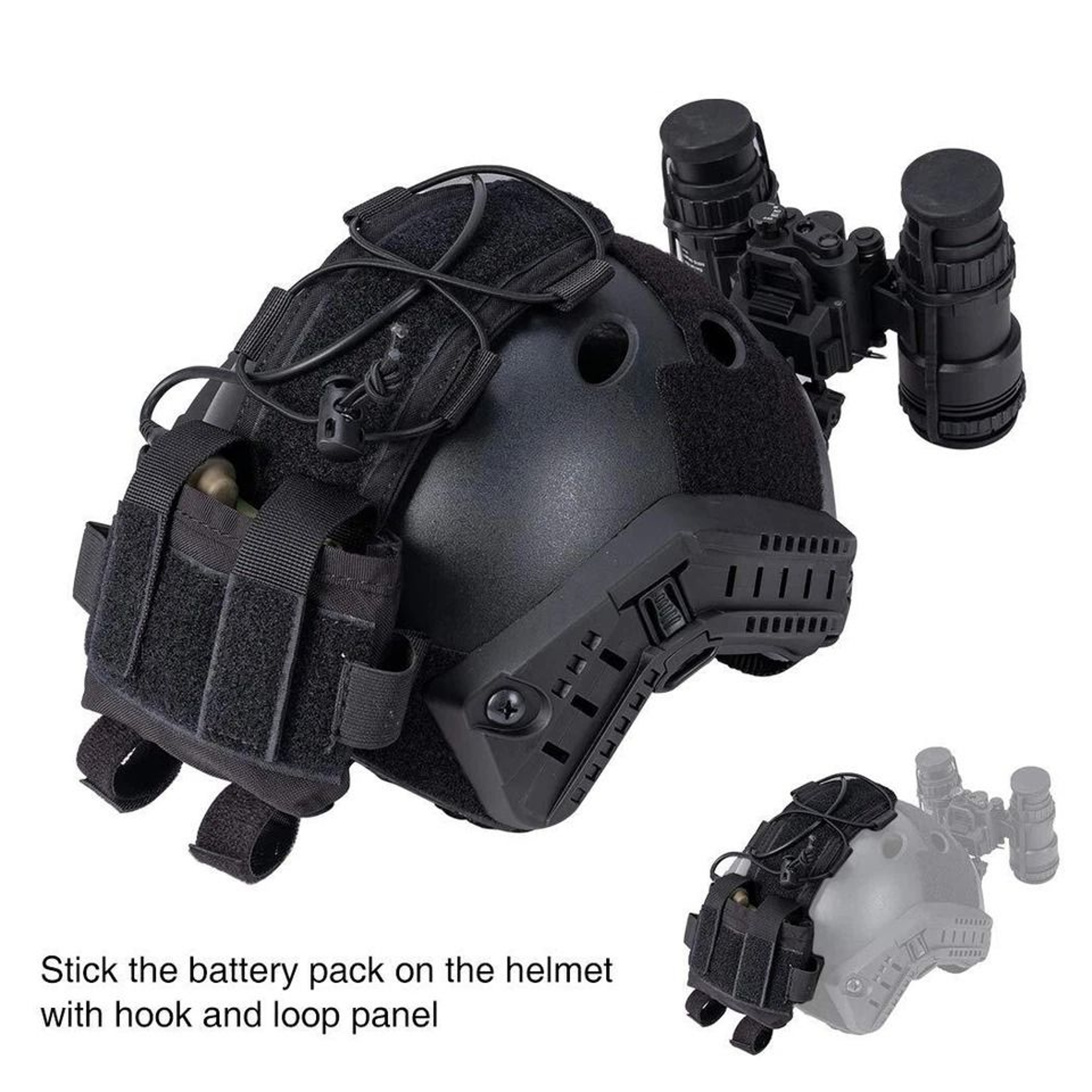 Tactical Helmet Battery Pouch  Counterweight Balancing Weight Bag Airsoft Helmet Accessory 0