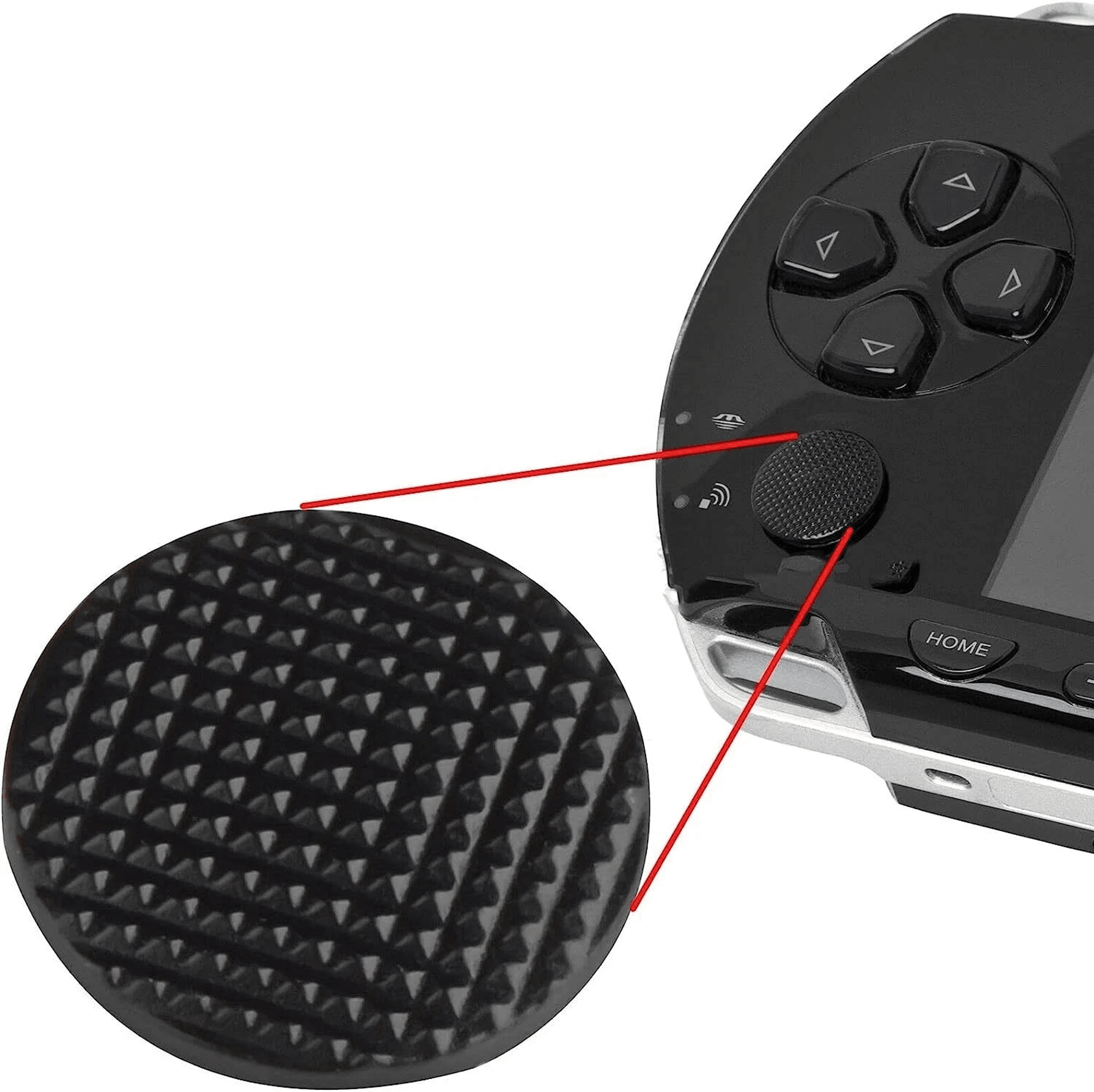 Analog Joystick Cap Covers For PSP Durable Black Button Replacement 0