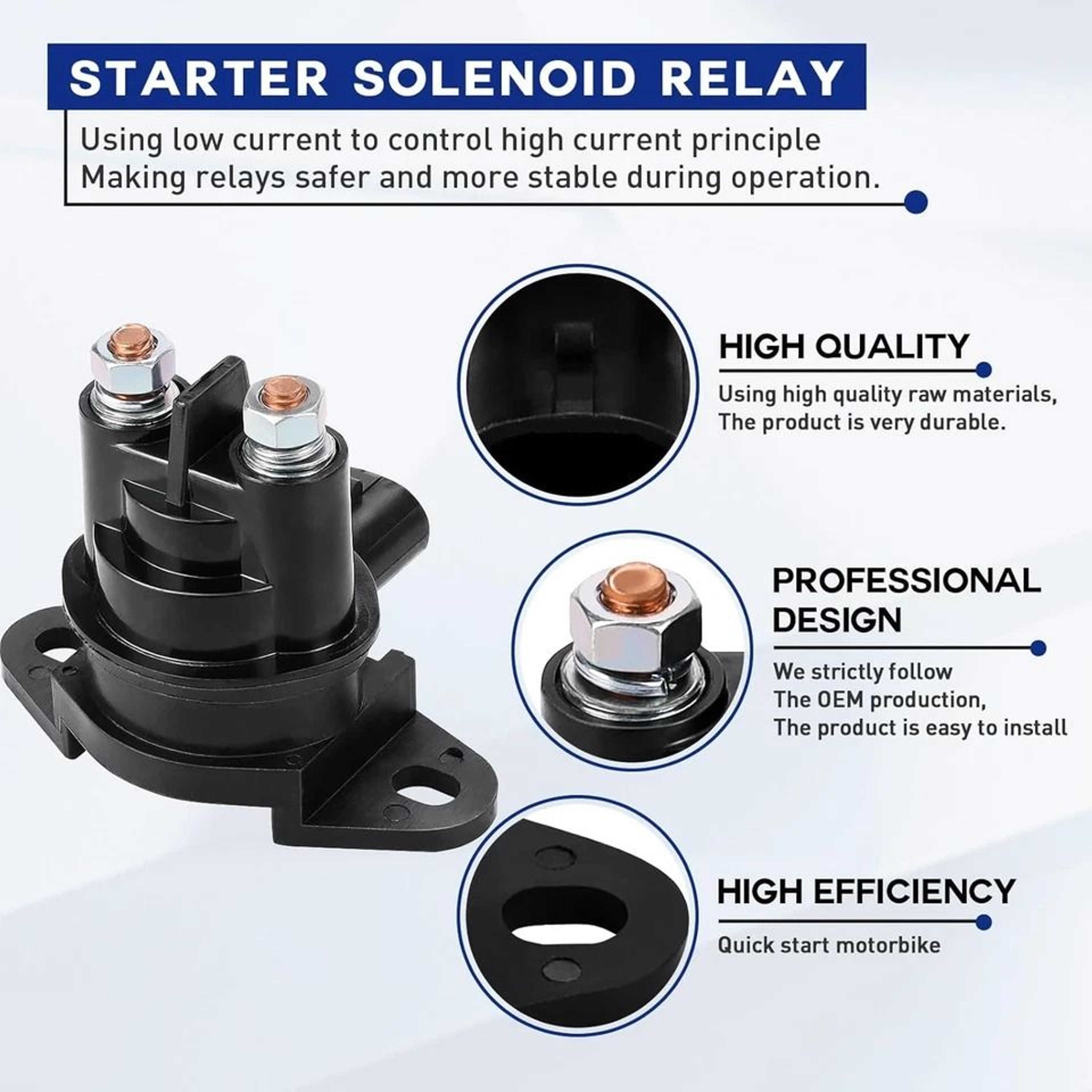 Starter Relay Solenoid For SeaDoo SP SPI SPX GS GSX GTI GTS GTX HighPerformance Replacement 5