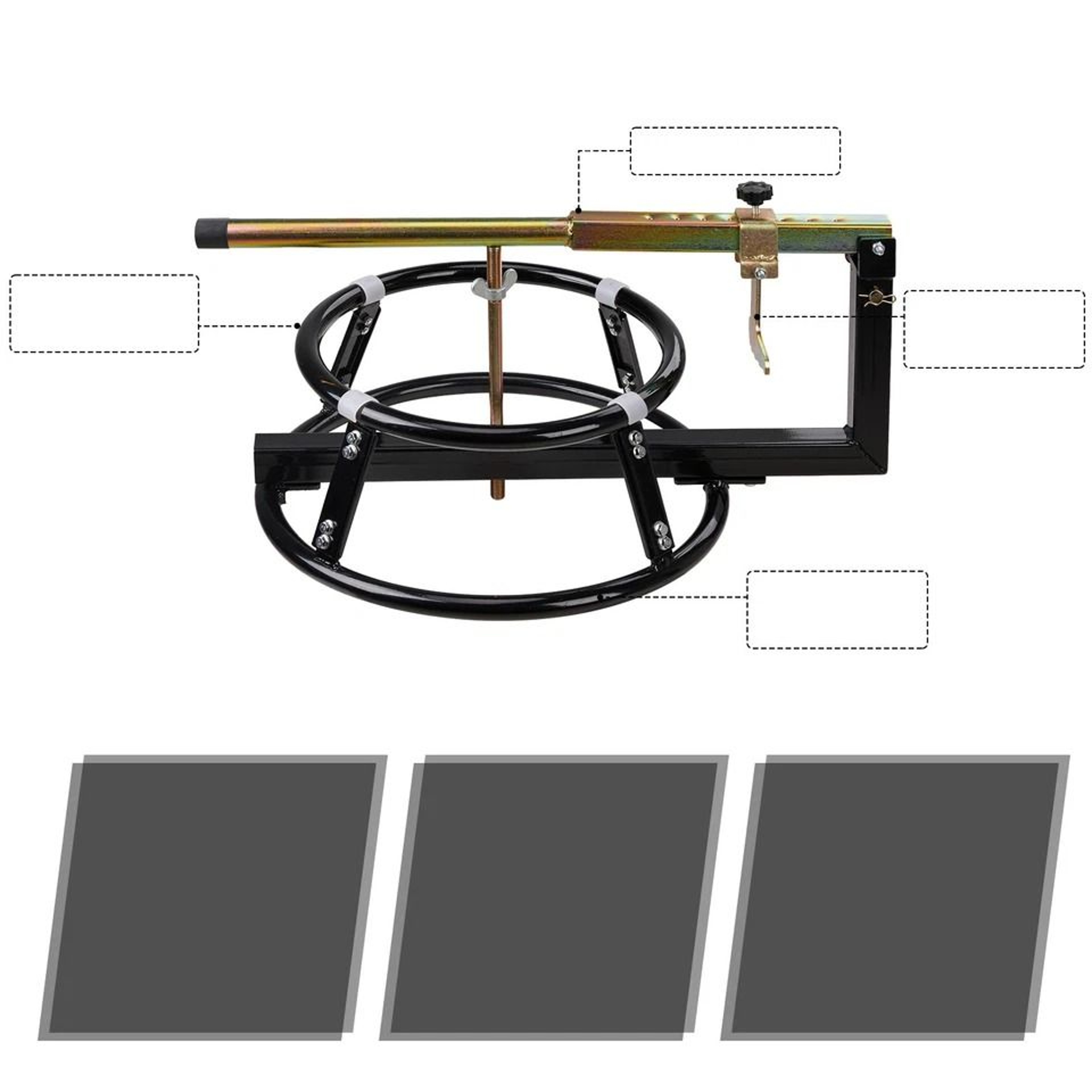 Portable Motorcycle Tire Changing Stand With Bead Breaker 1