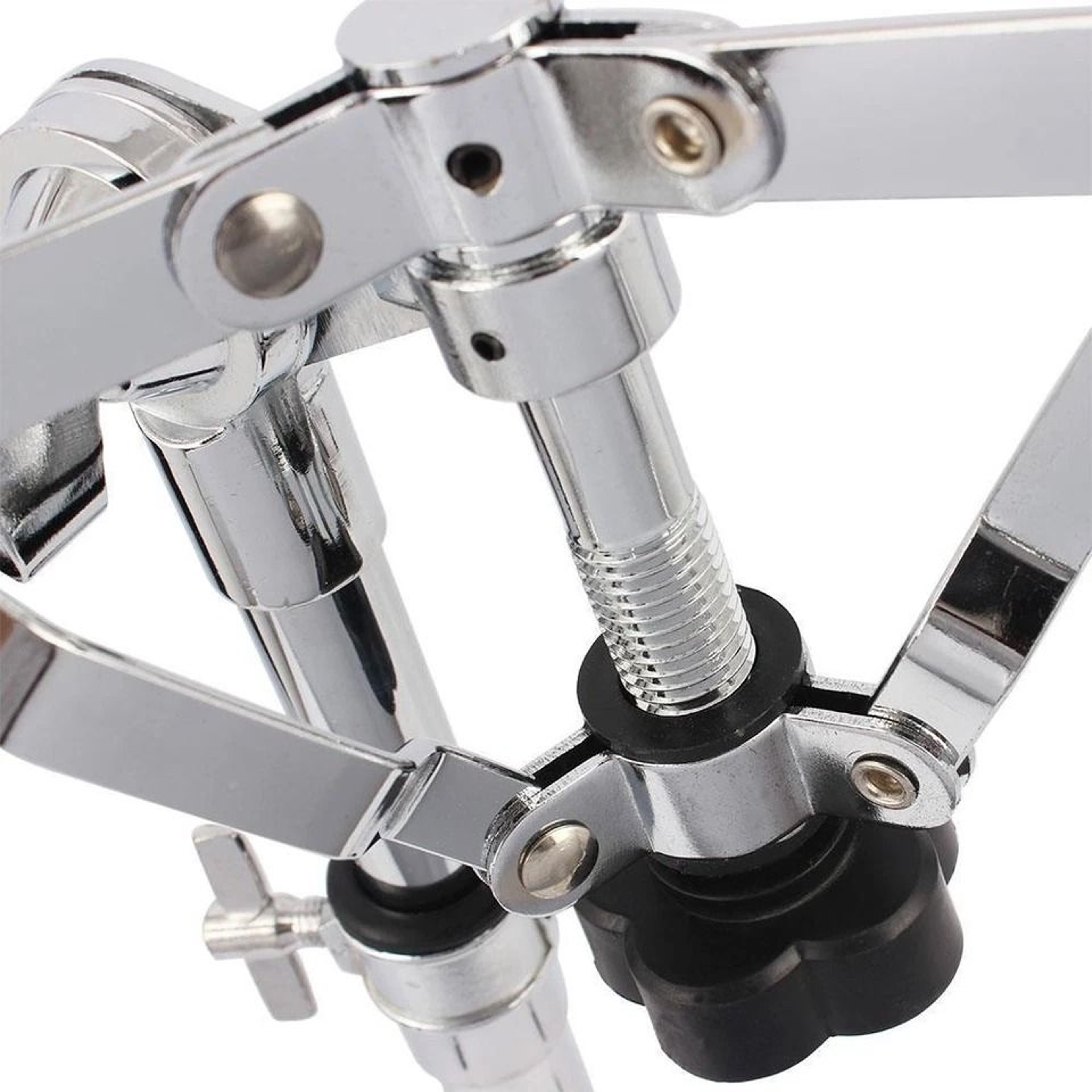 New Chrome Plating Snare Drum Stand Heavy Duty Hardware Percussion 3
