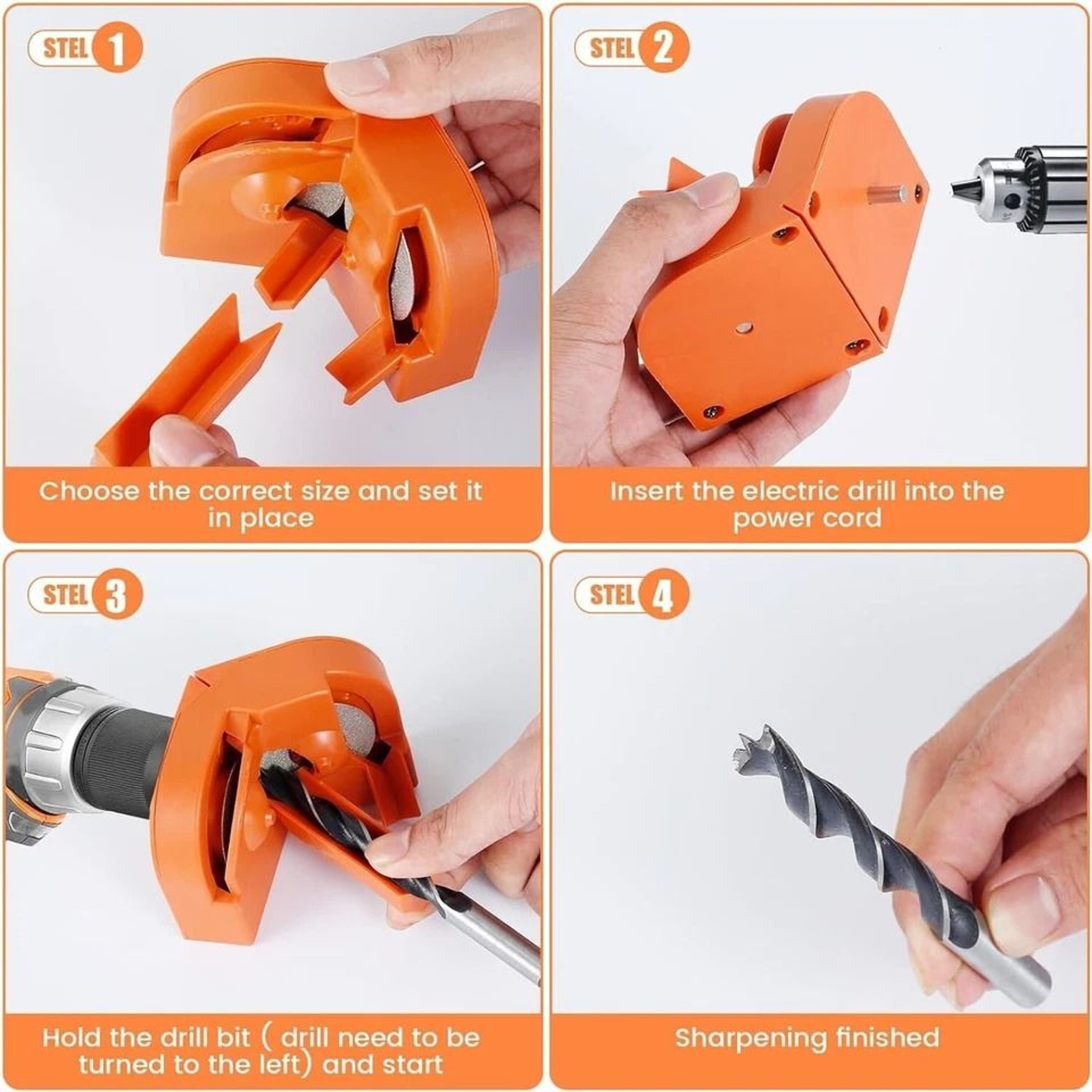 Multi Purpose Drill Bit Sharpener For Knives And Scissors Portable Sharpening Tool 3