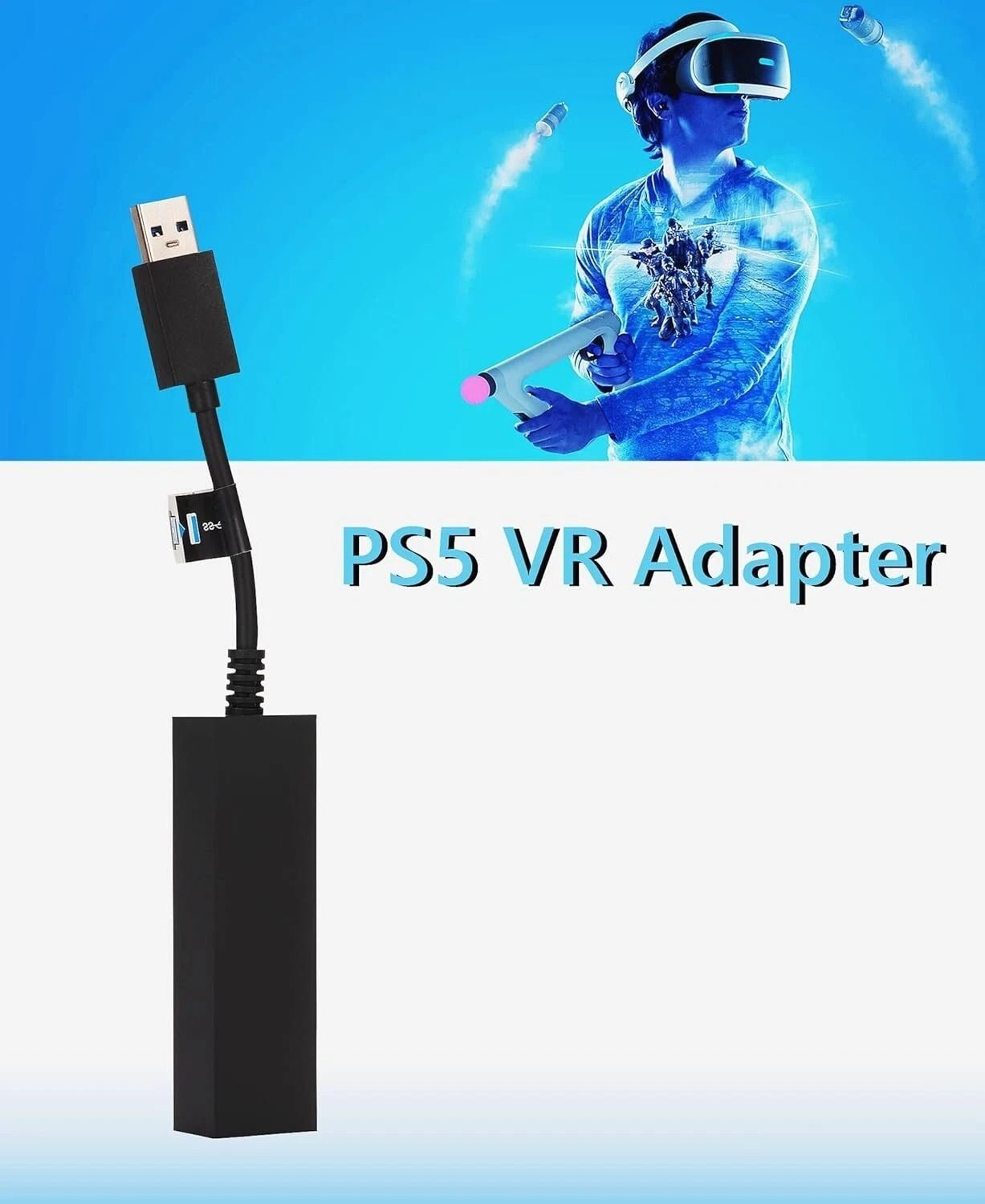 PSVR To PS Adapter Cable For PS Camera VR Setup Sony PlayStation Connector 3