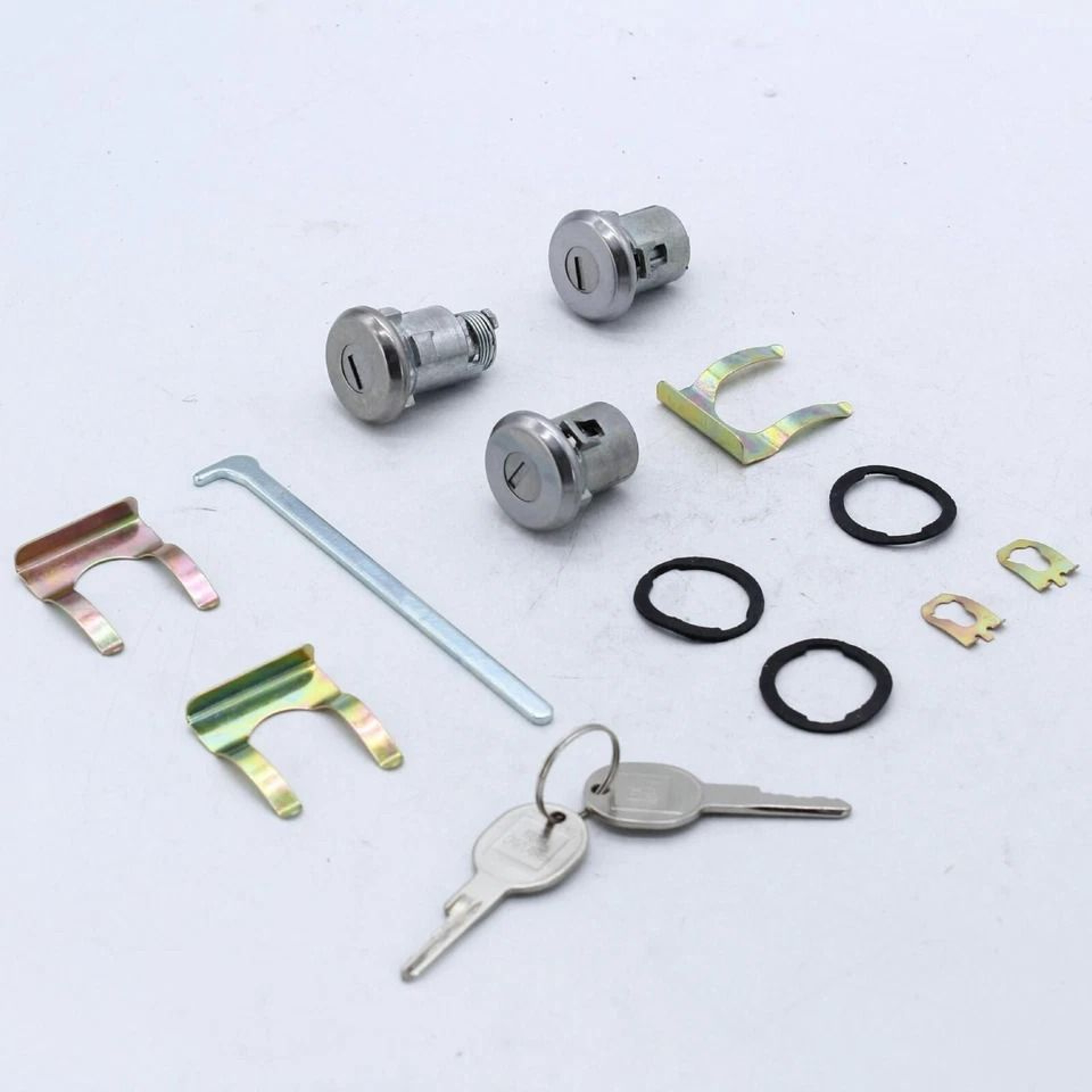Classic GM Door And Trunk Lock Set With Oval H Keys For Camaro Chevelle Nova GTO Cutlass 1