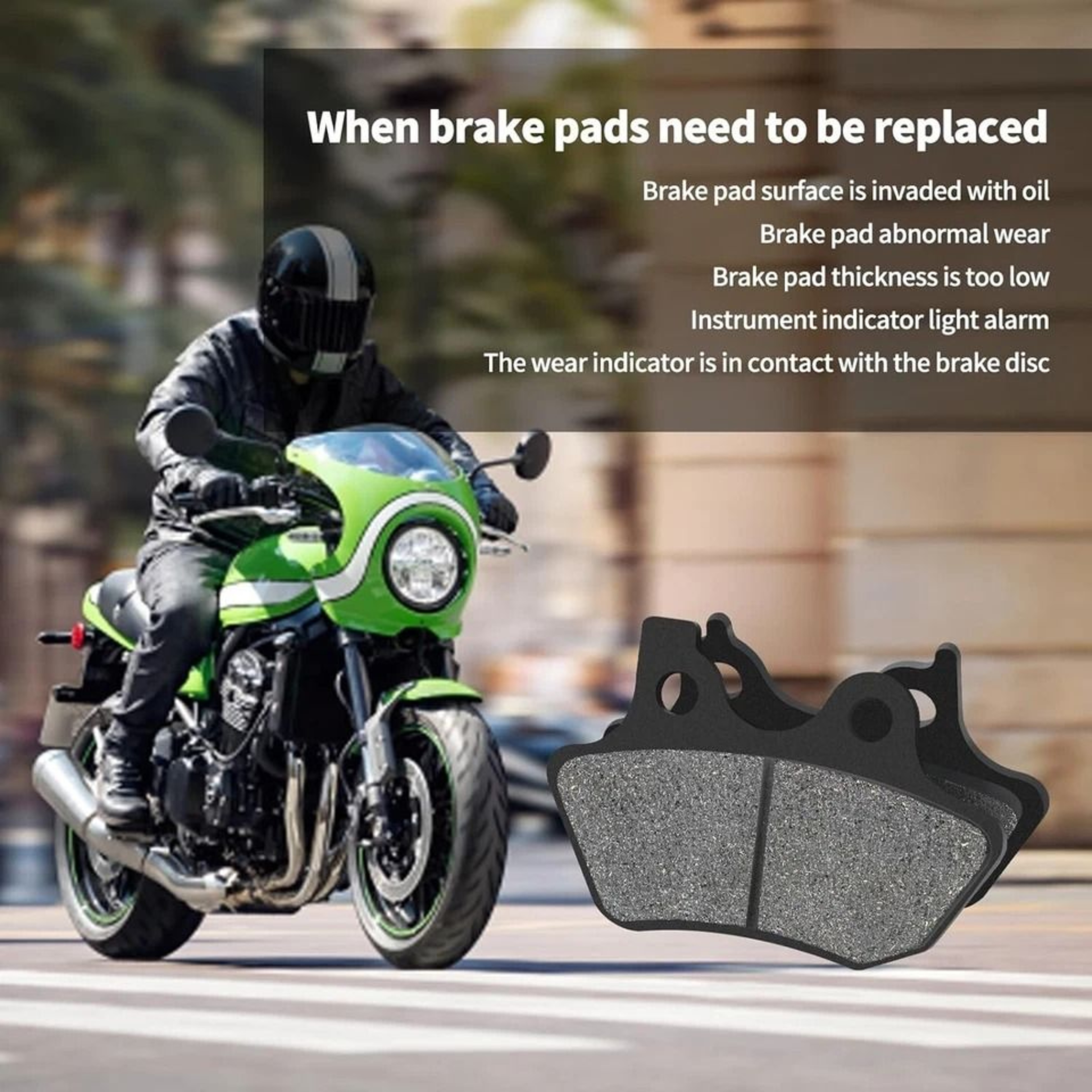 Harley Davidson Front And Rear Brake Pads Carbon Performance Set 5