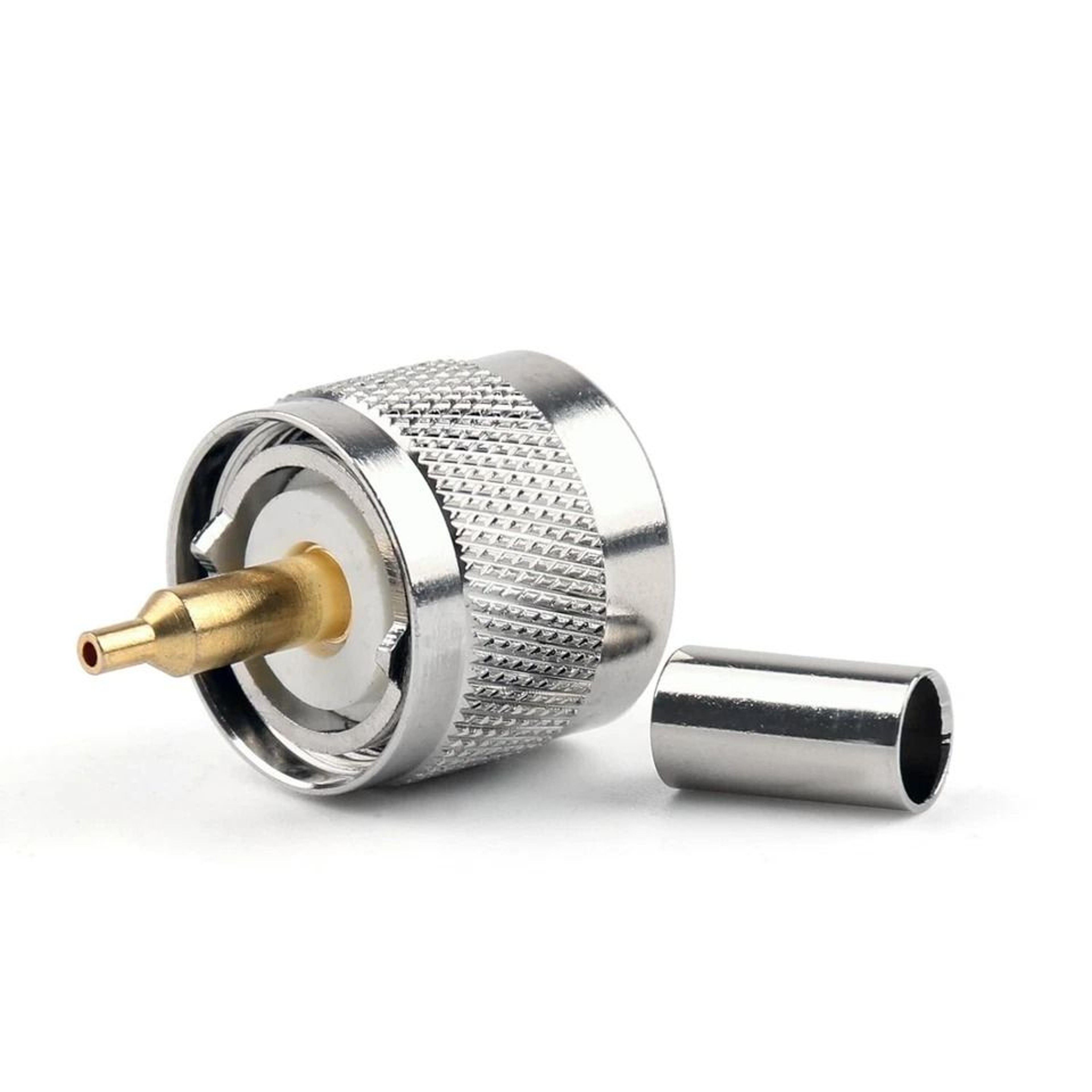 UHF Male Crimp Connectors For Coax Cable 0