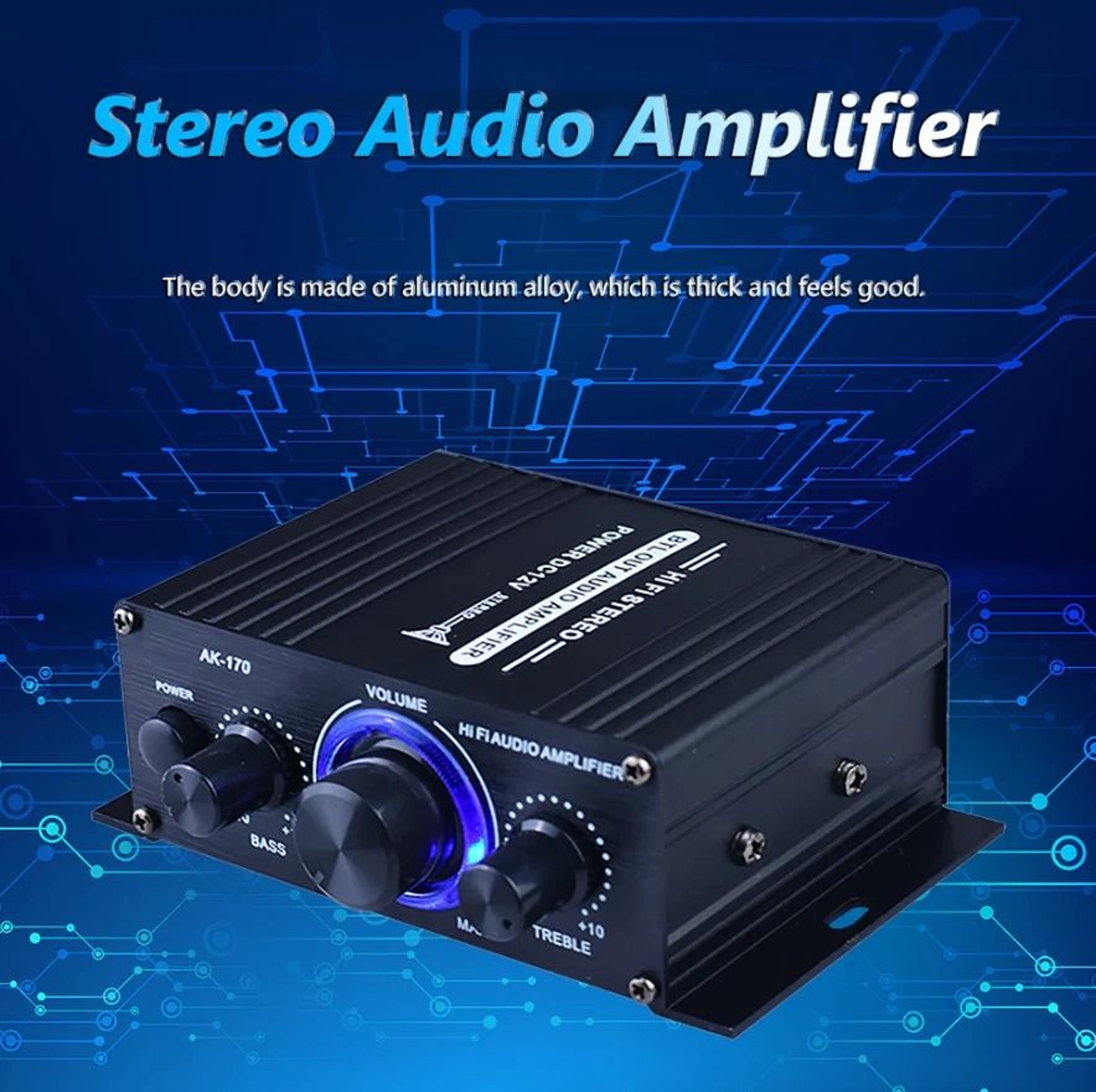 Channel Amplifier HiFi Stereo Bass Amp For Car And Home 14