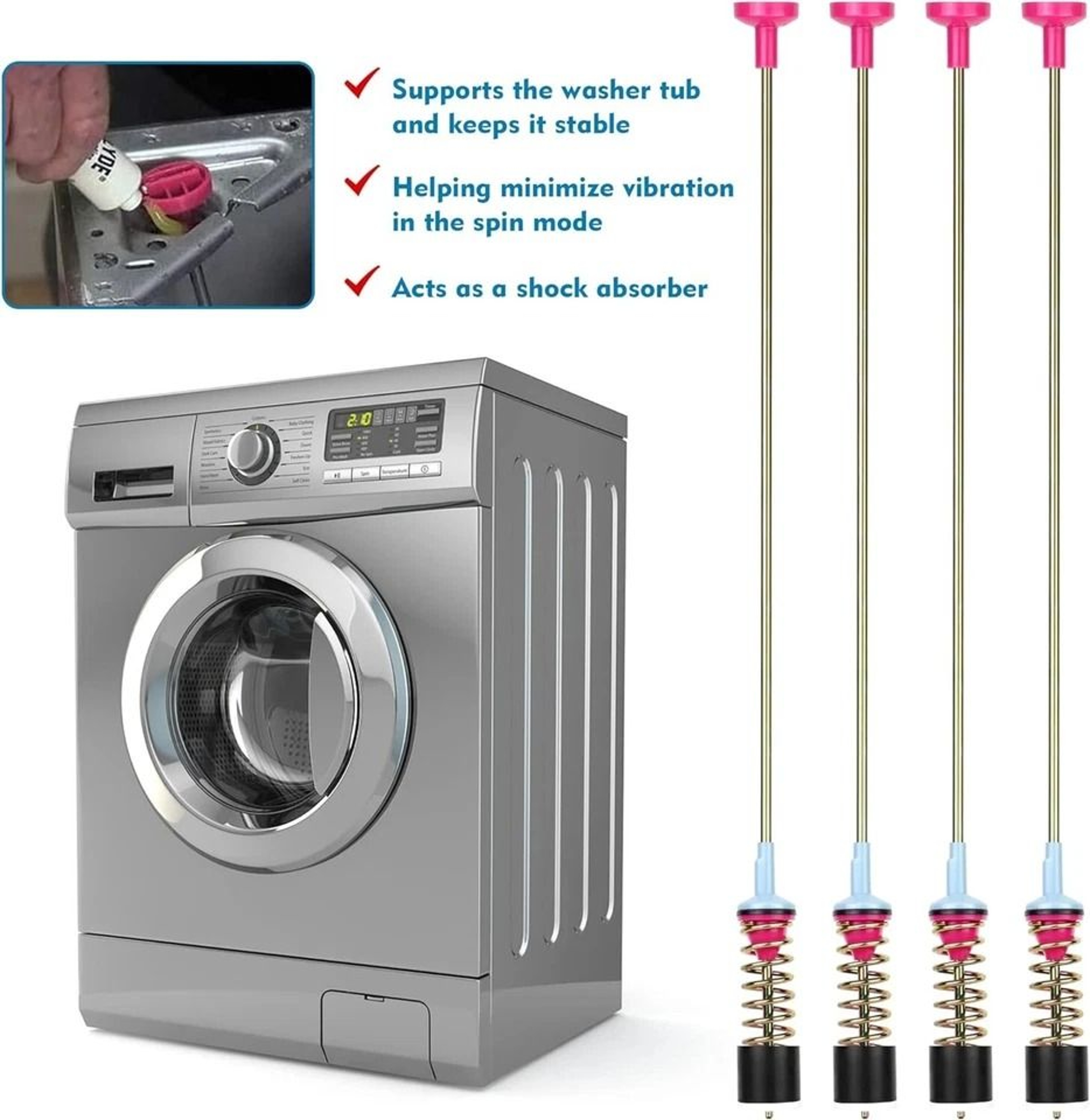 Washer Suspension Rods For Washer Balance Repair 3