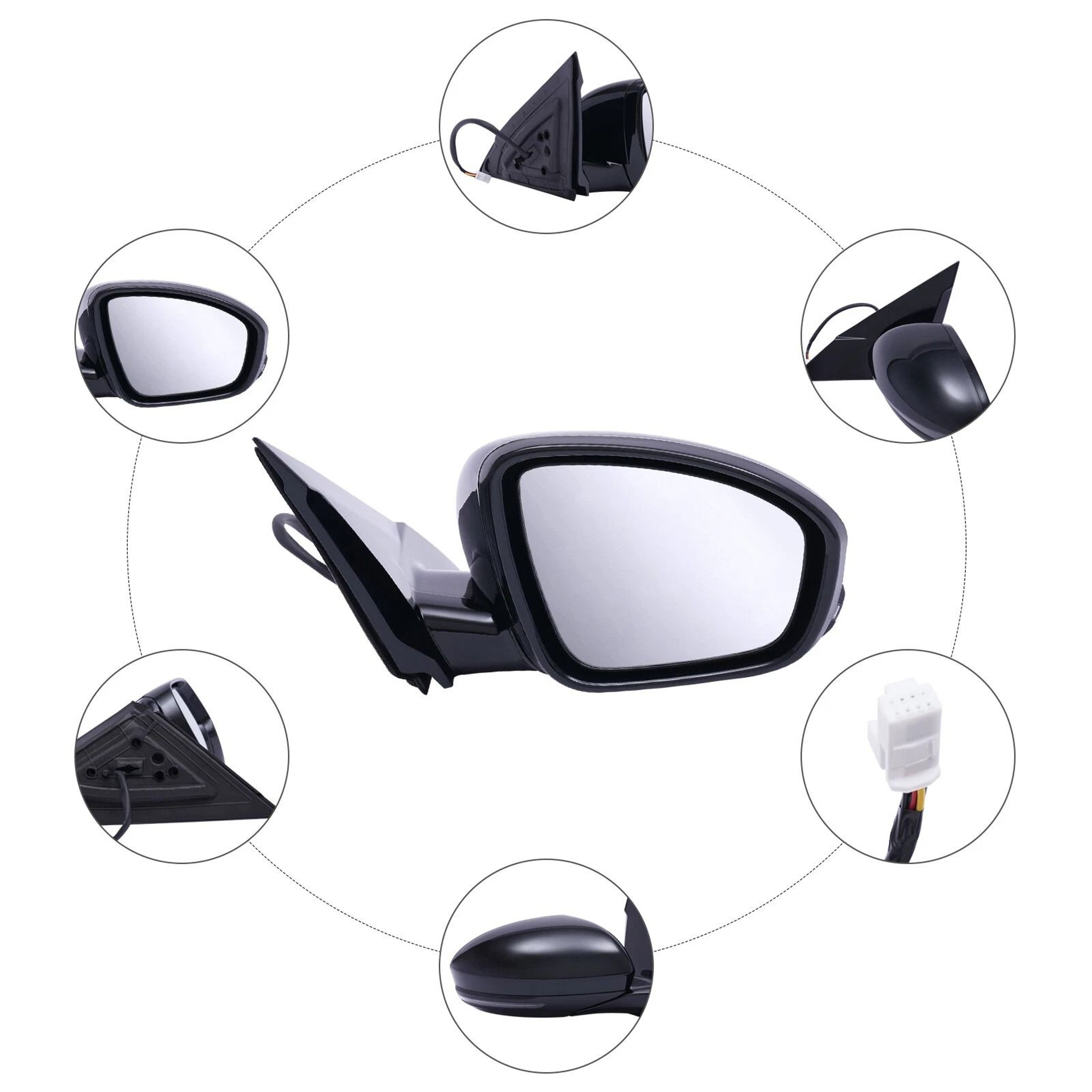 Passenger Side Mirror Right Replacement 8