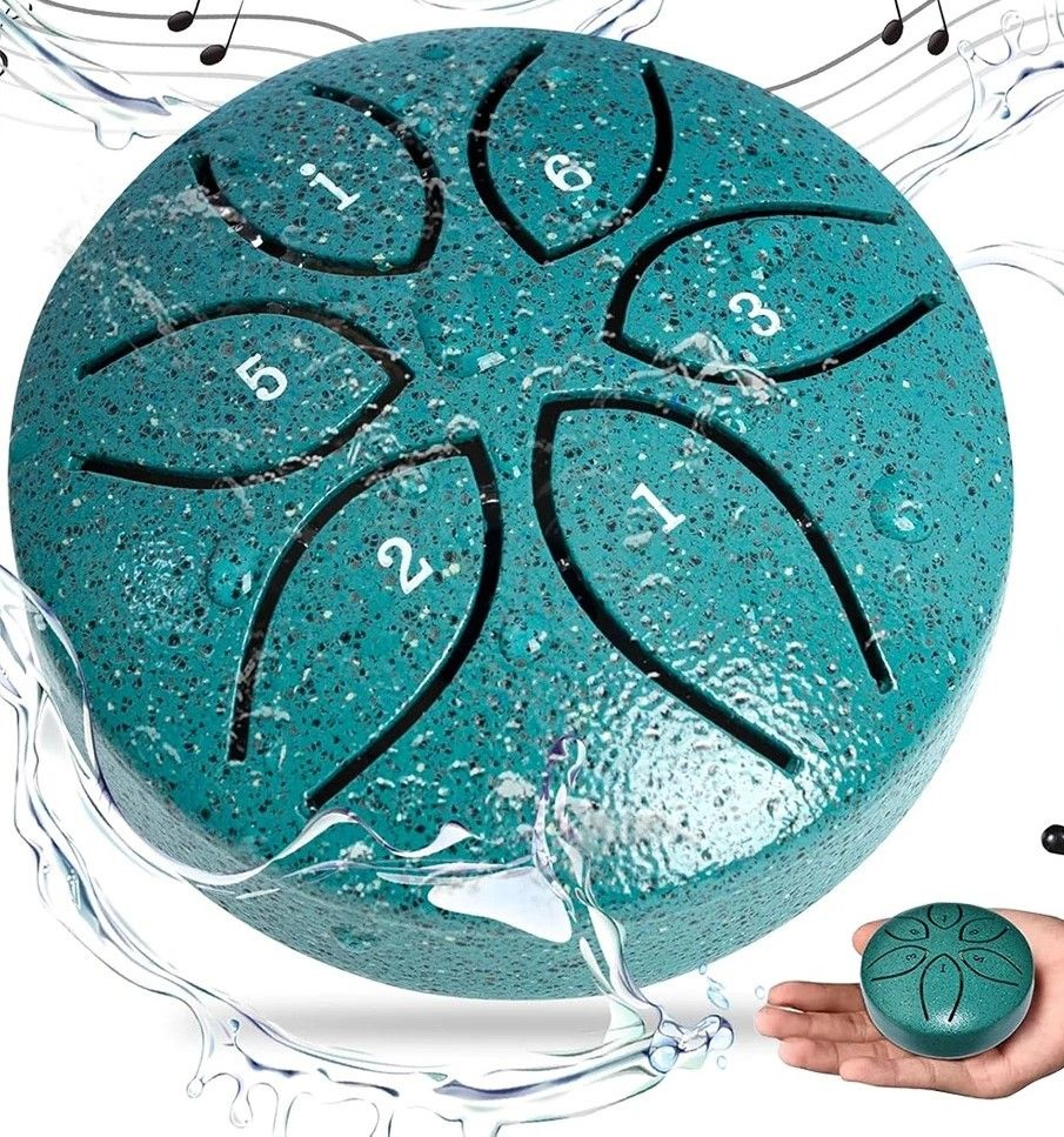 Mini Steel Tongue Drum Note Rain Drum For Outside Garden Meditation 0
