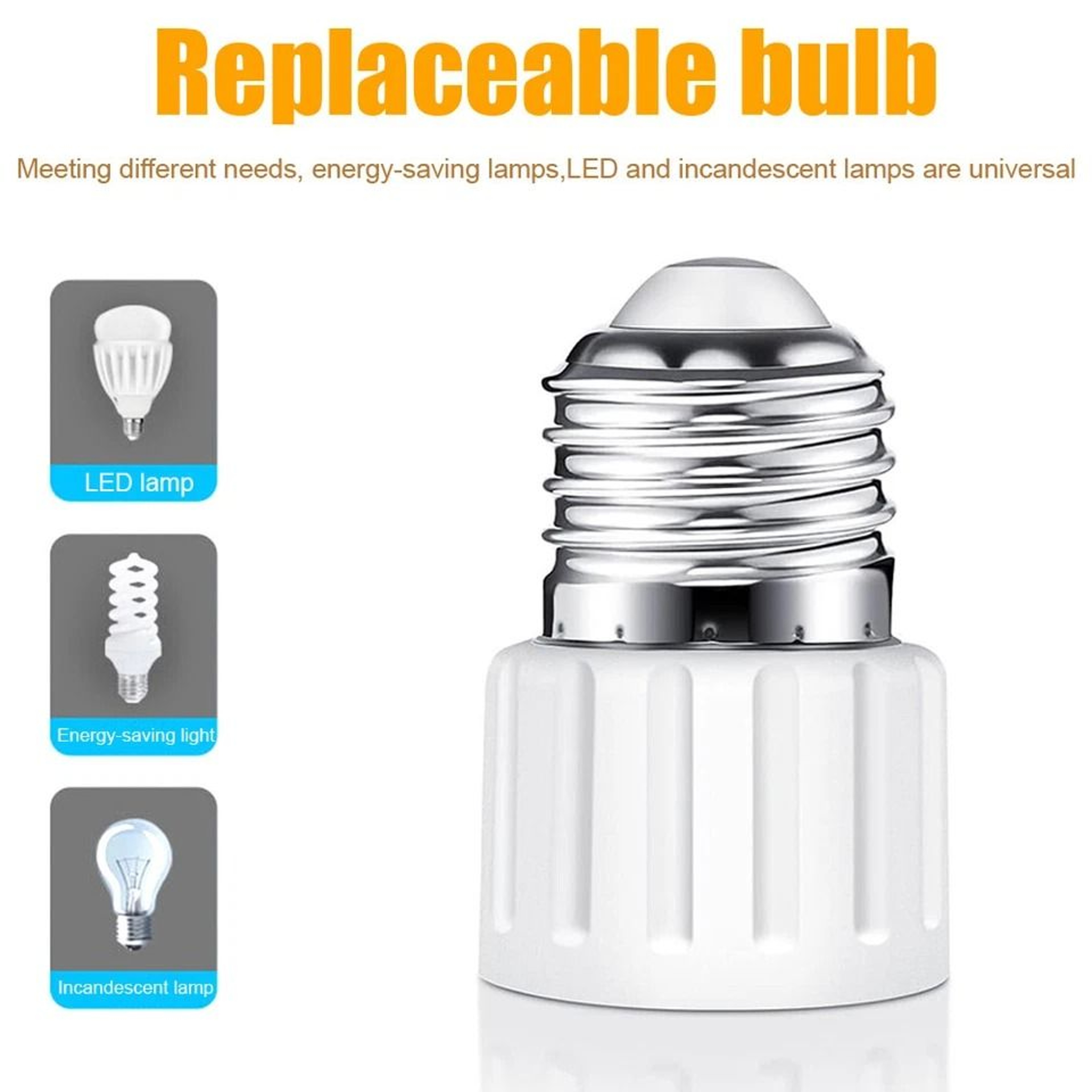 Light Socket To Plug Adapter Polarized Prong Outlet Converter 3