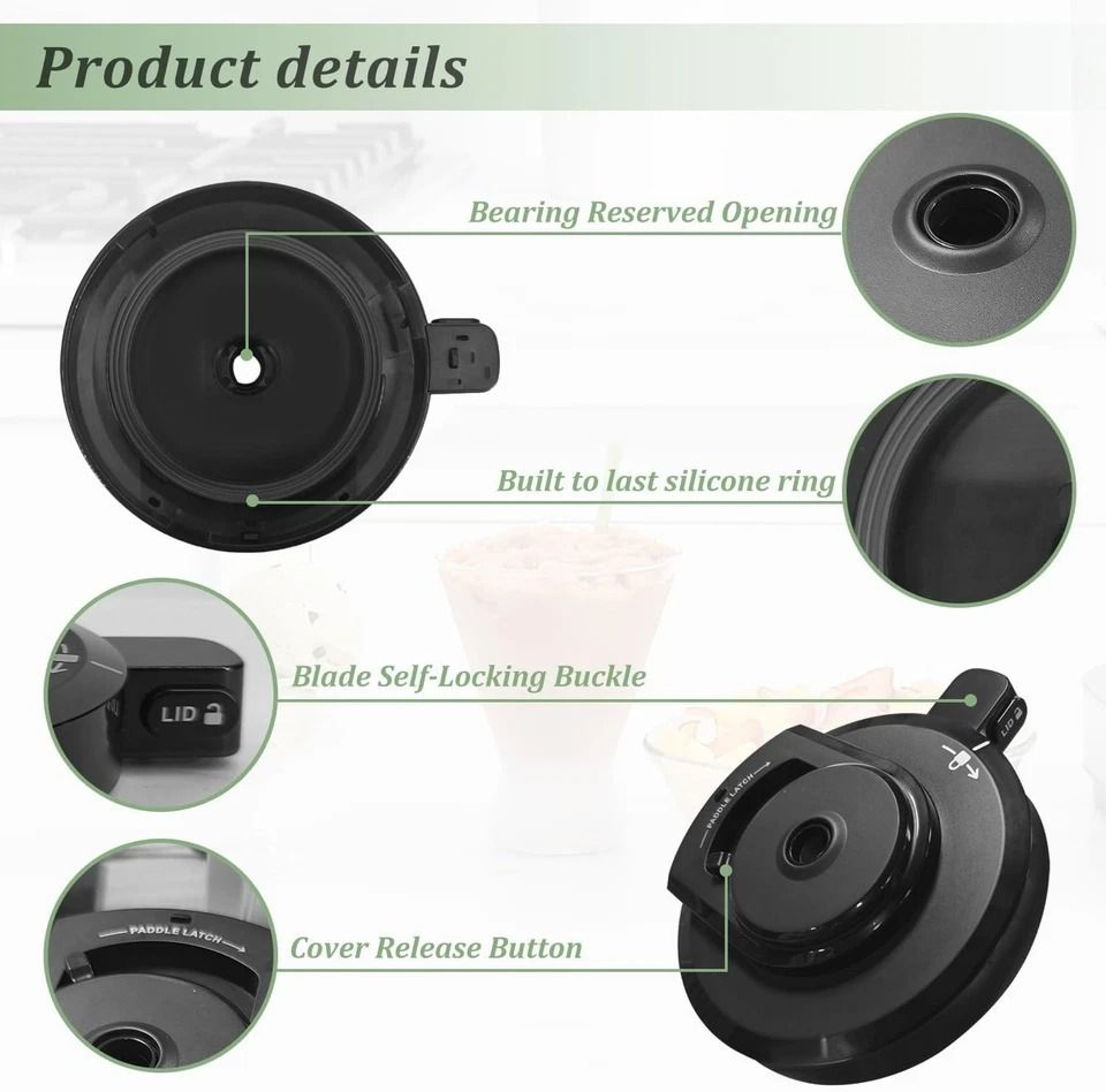 Creami Lid Replacement For Outer Bowl Secure Fit Reusable Lid 4