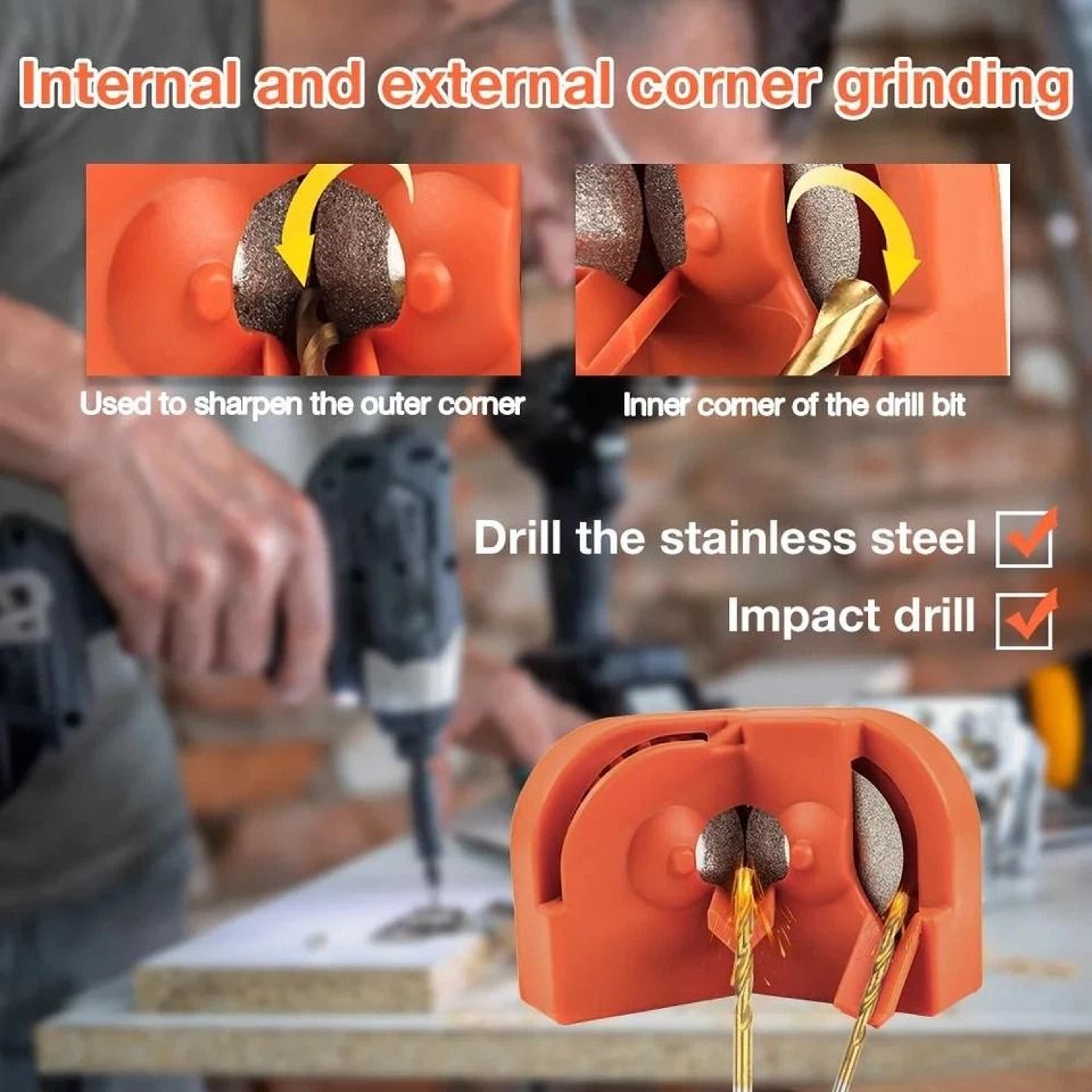 Drill Bit Sharpener Tool For Knives Scissors And Bits 3