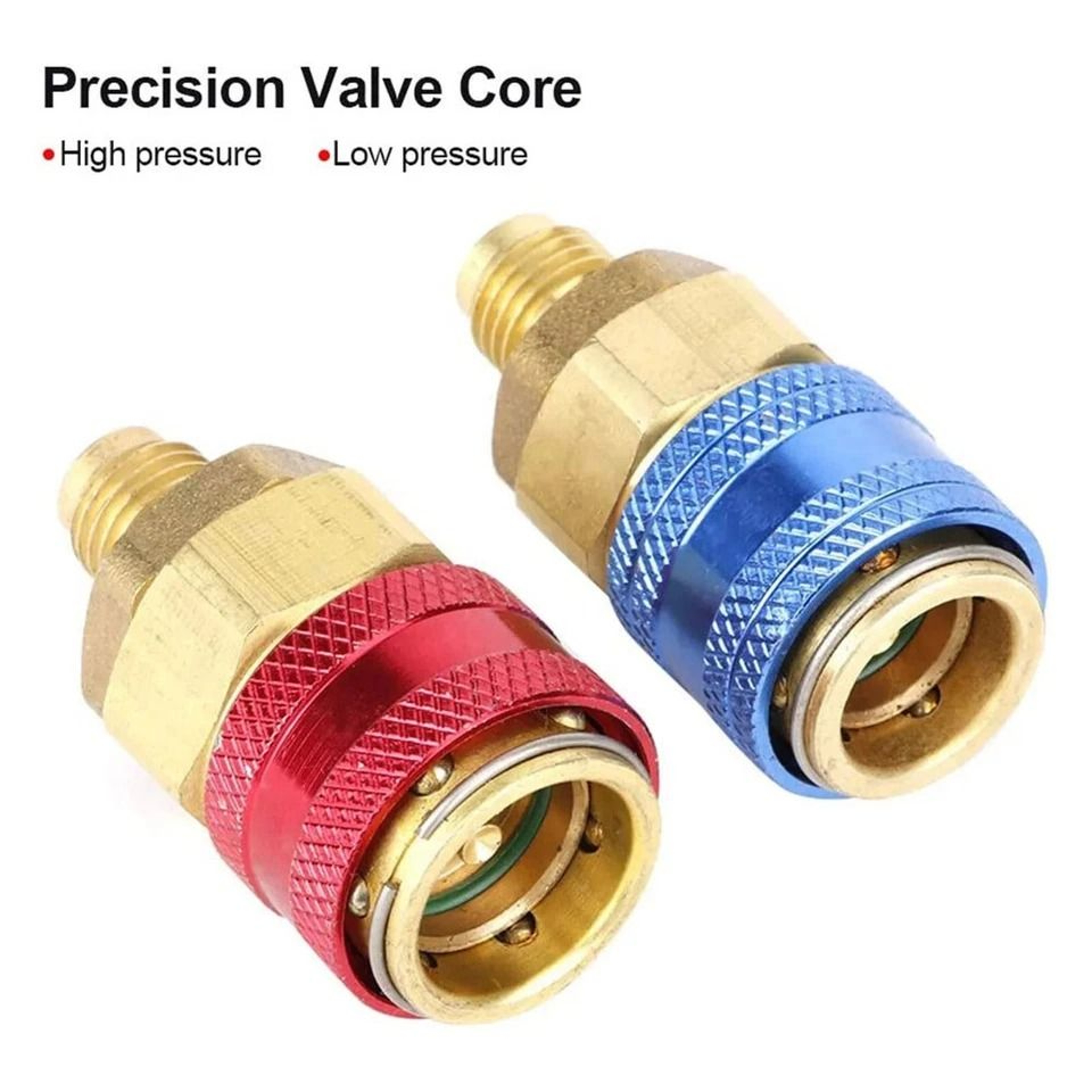 Quick Coupler Adapter Set High Low Side SAE Male Flare For Car AC Service 4