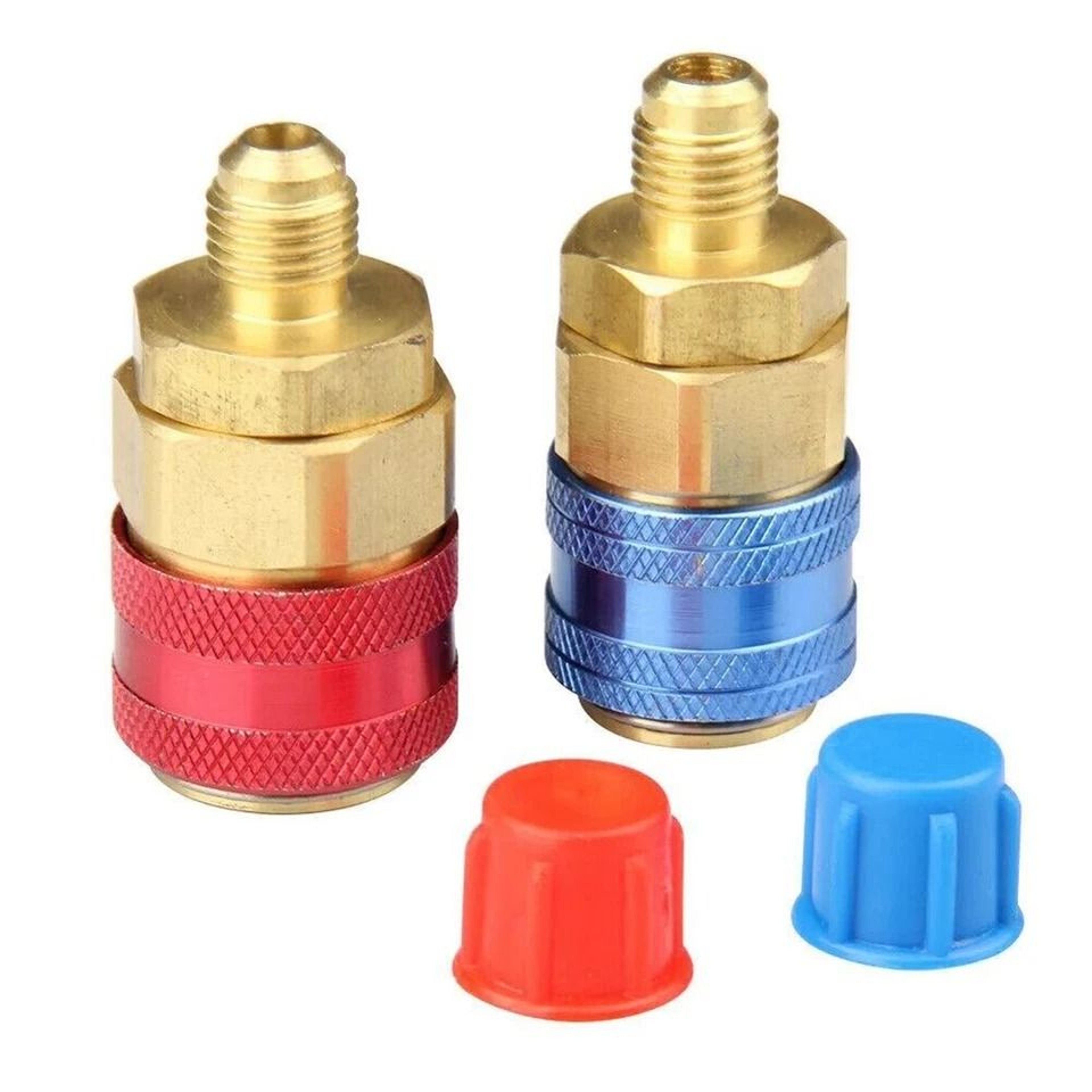 Quick Coupler Adapter Set High Low Side SAE Male Flare For Car AC Service 6