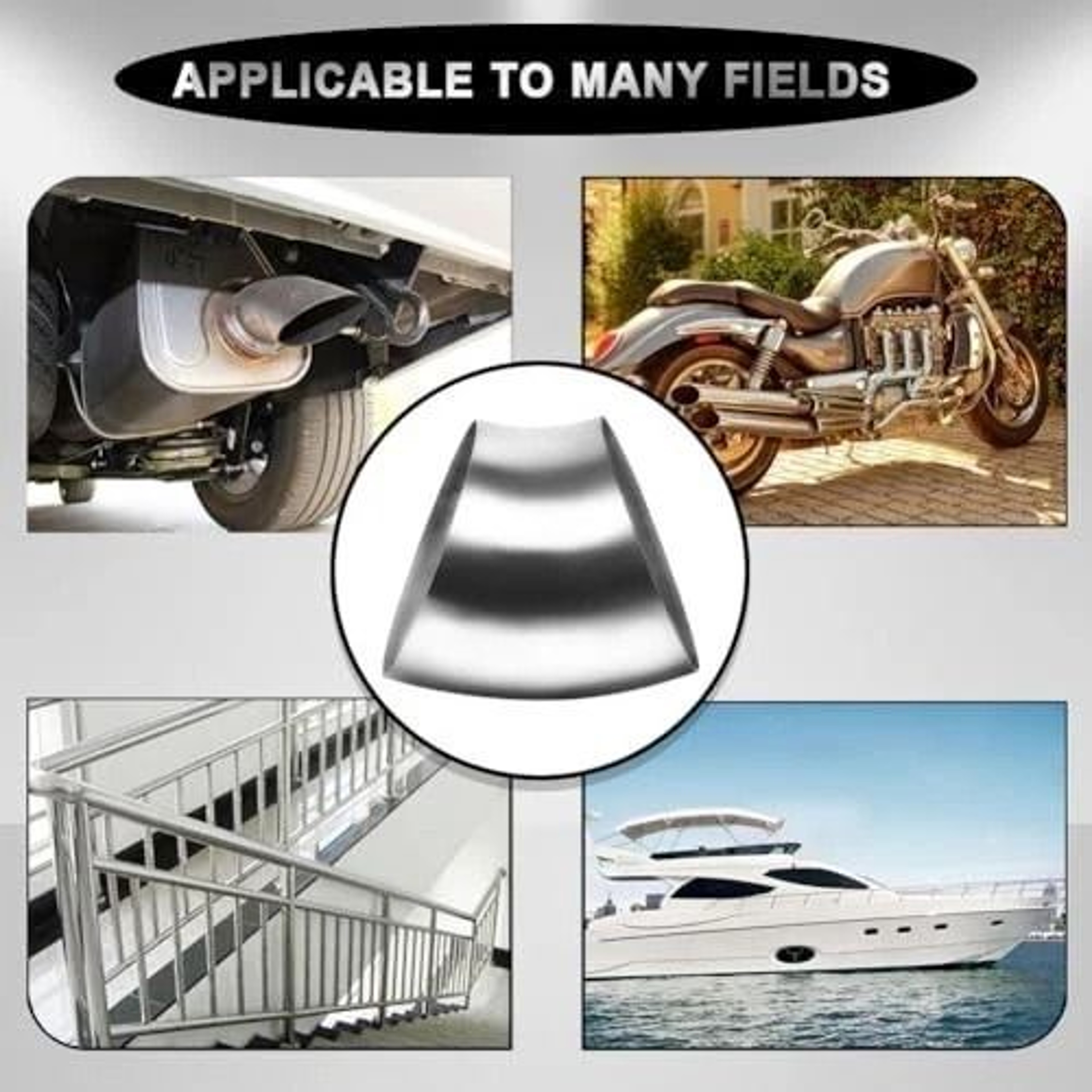Degree Exhaust Elbow Stainless Steel Universal Pipe Fitting 8