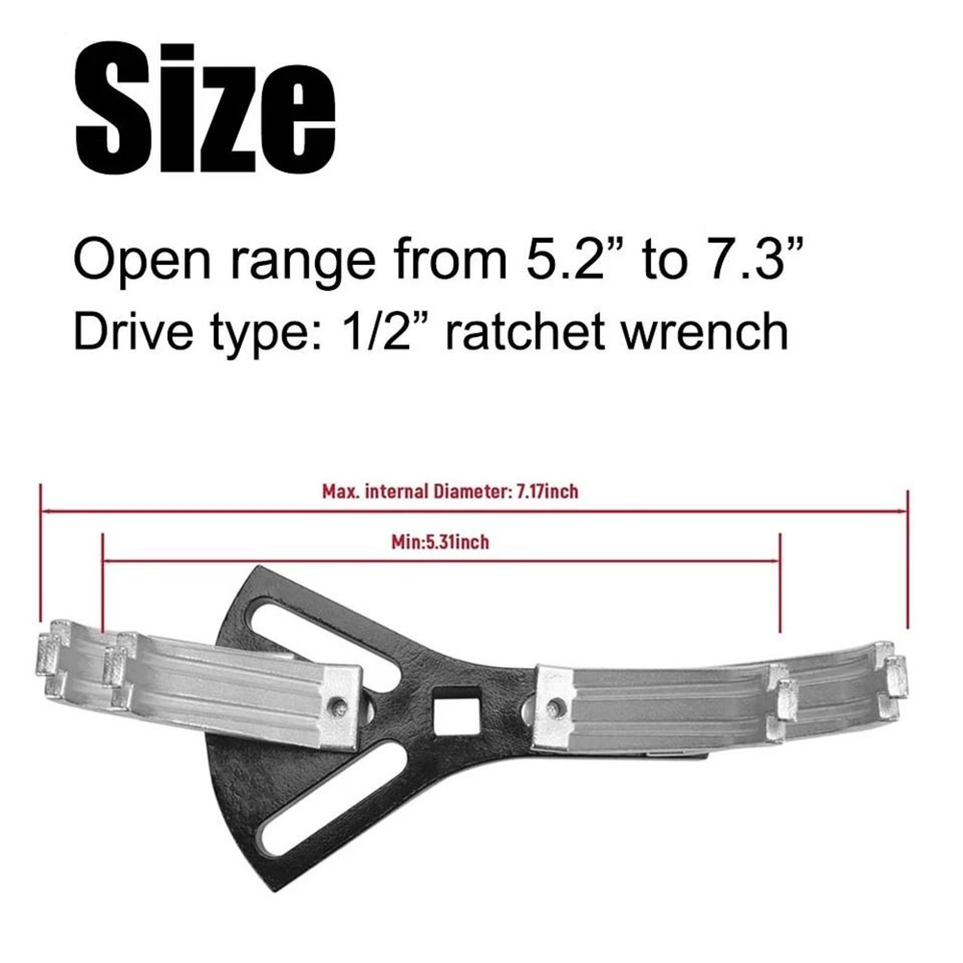 Universal Fuel Pump Lock Ring Tool Adjustable Fuel Tank Removal Wrench For Drive 3