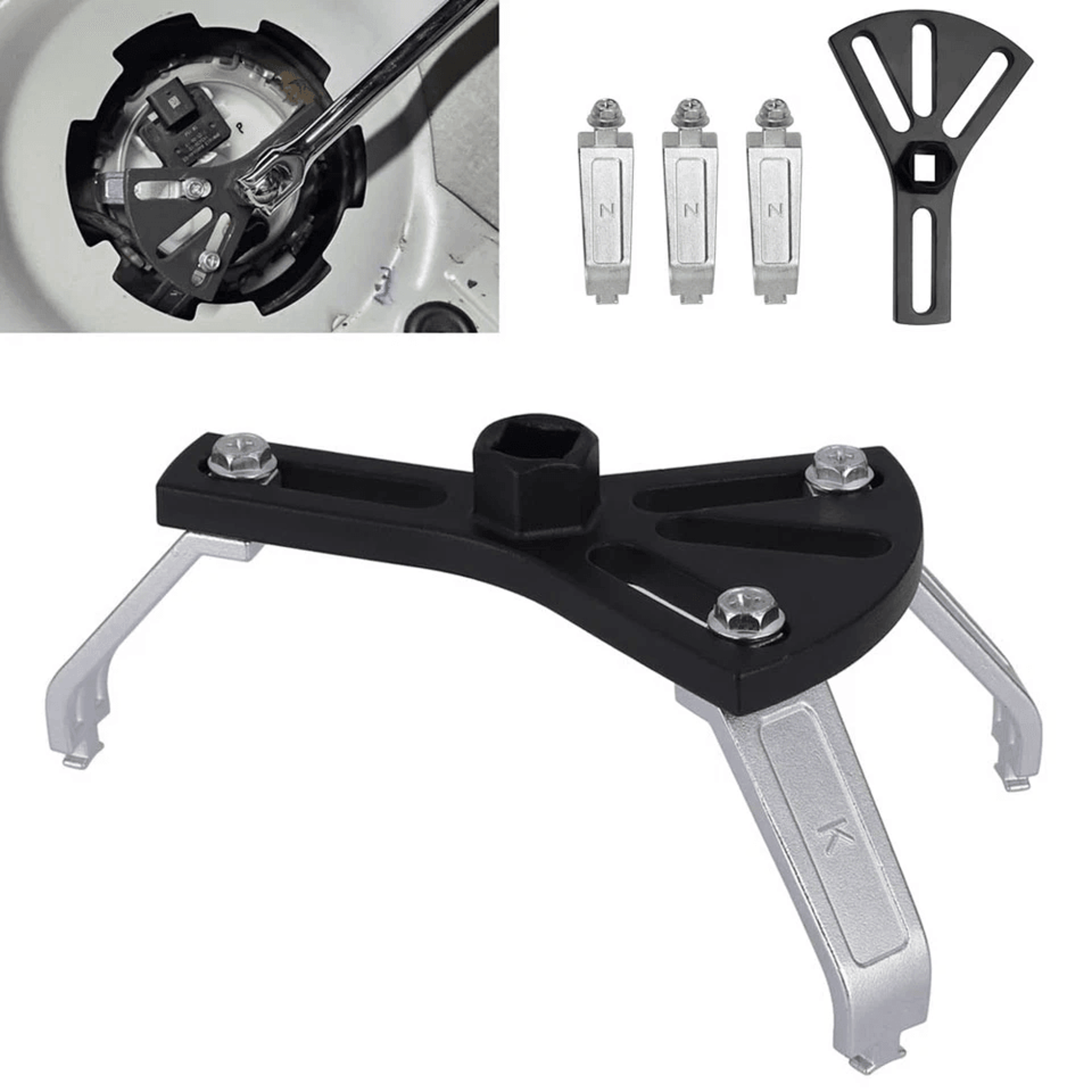 Universal Fuel Pump Removal Tool Adjustable Fuel Tank Lock Ring Wrench 6