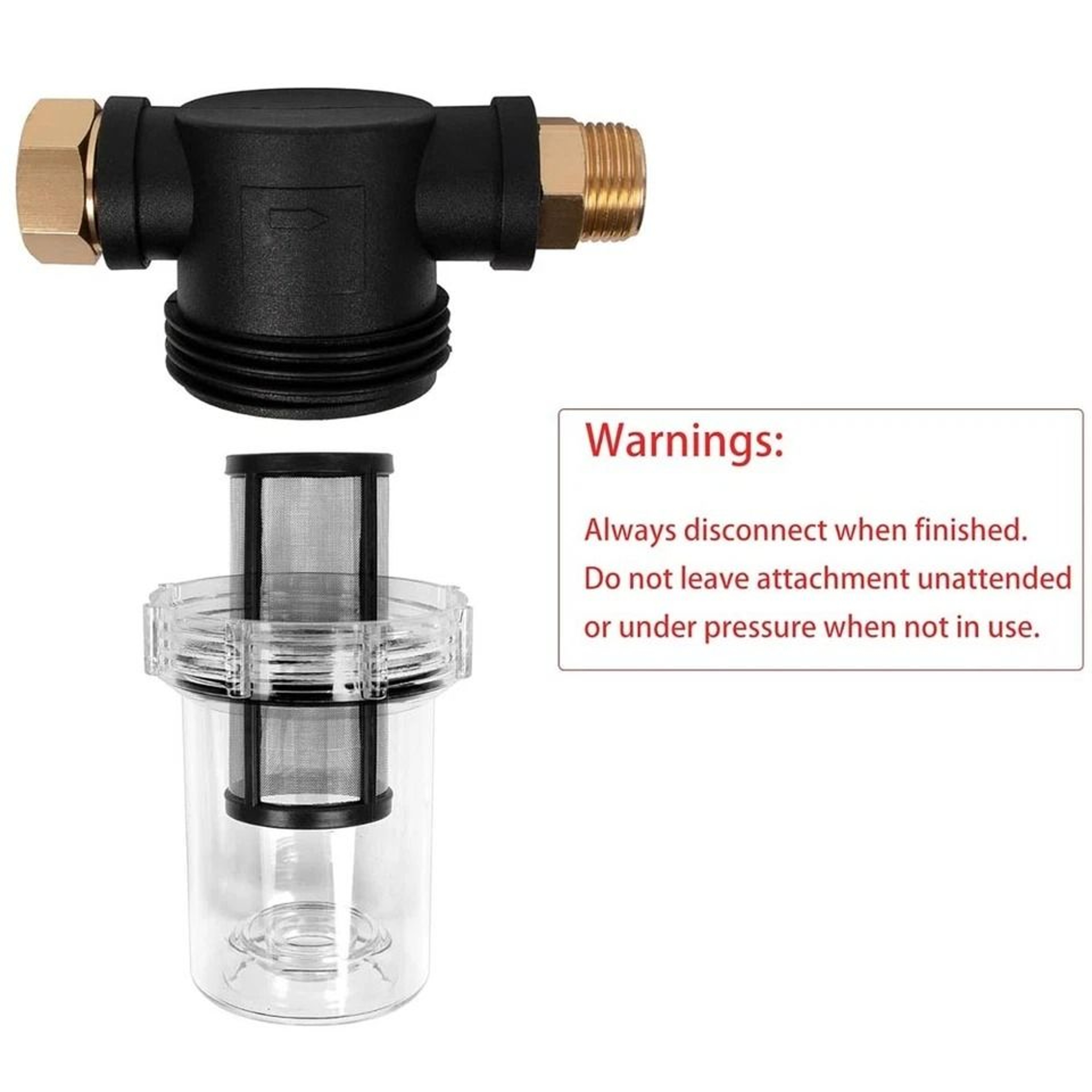 High Pressure Hose Inlet Filter For Pressure Washer  Washing Machine Sediment Protector 14