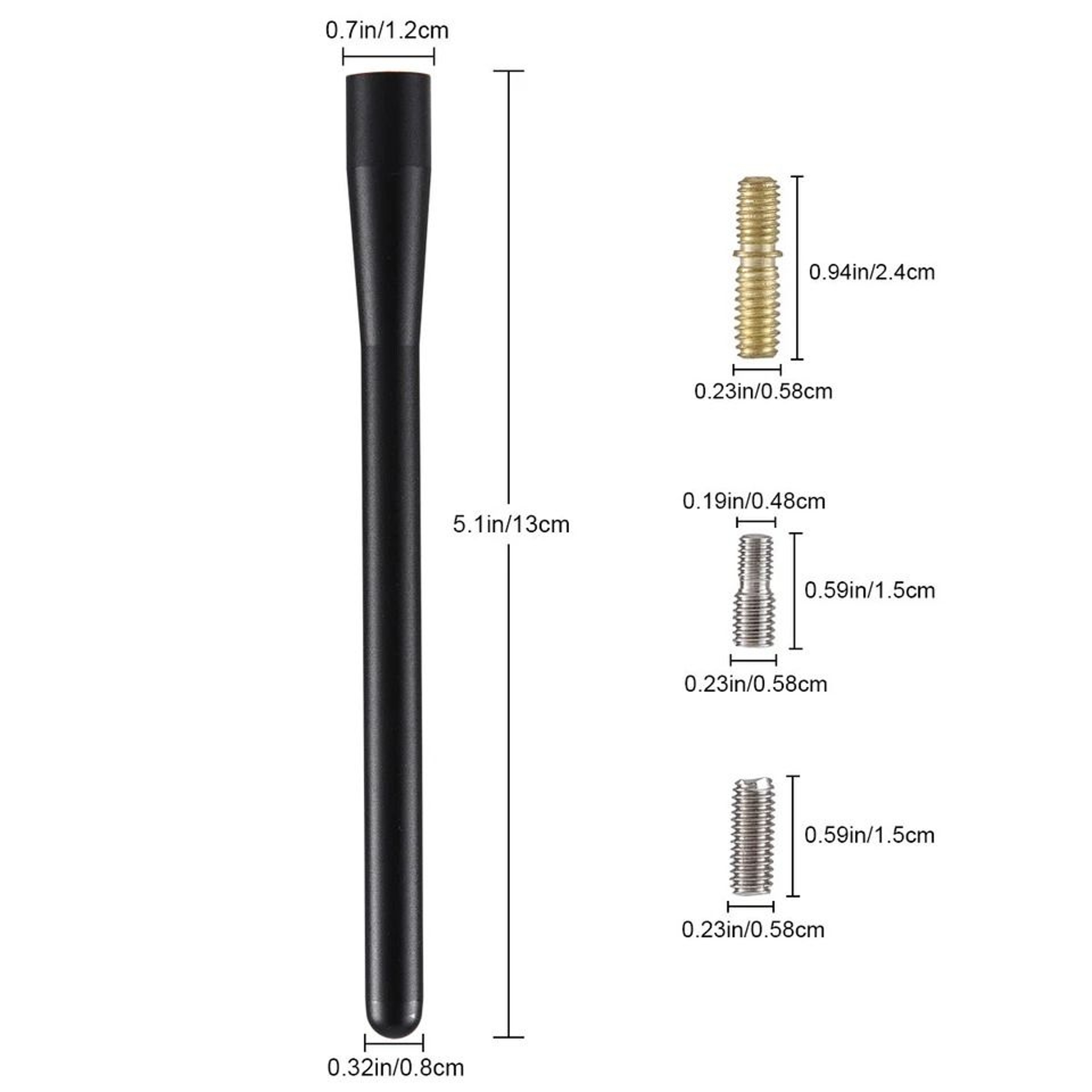 Ford Short Antenna Black Stubby Antenna Mast AM FM Replacement 1