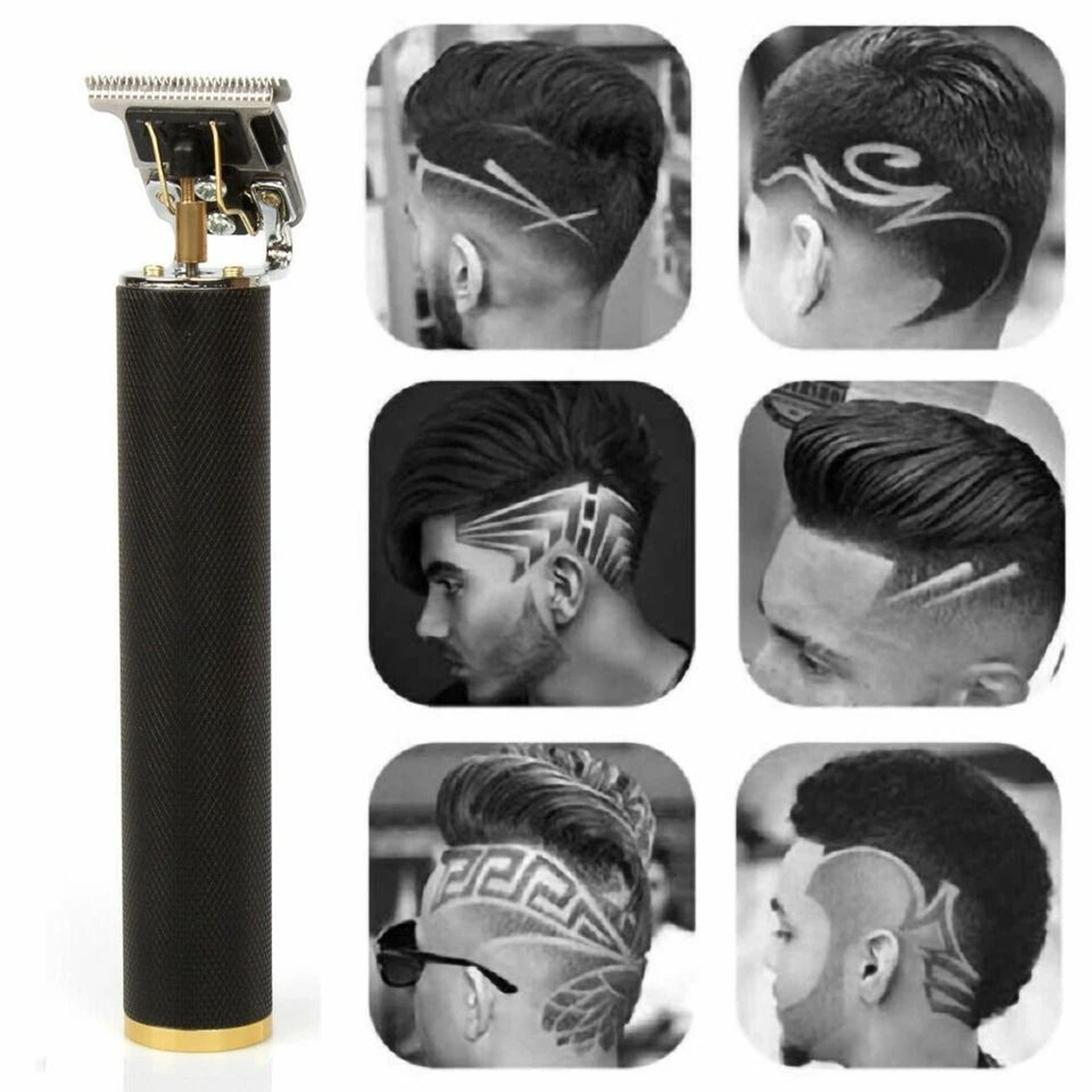 Pro Real Cordless T Blade Hair Trimmer For Sharp Beard Lines And Edging 10