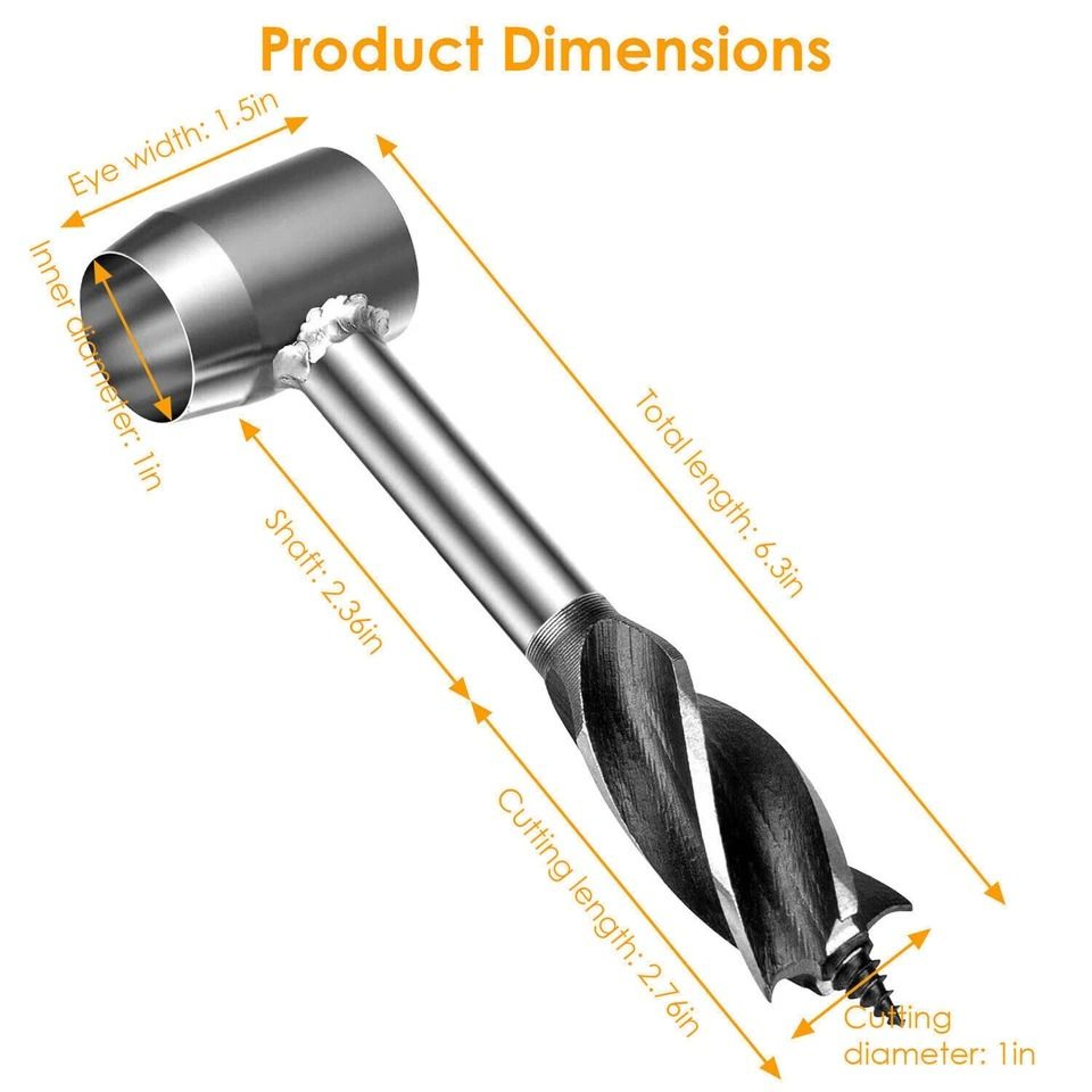 Bushcraft Hand Auger Wood Drill For Camping Survival Kits 3