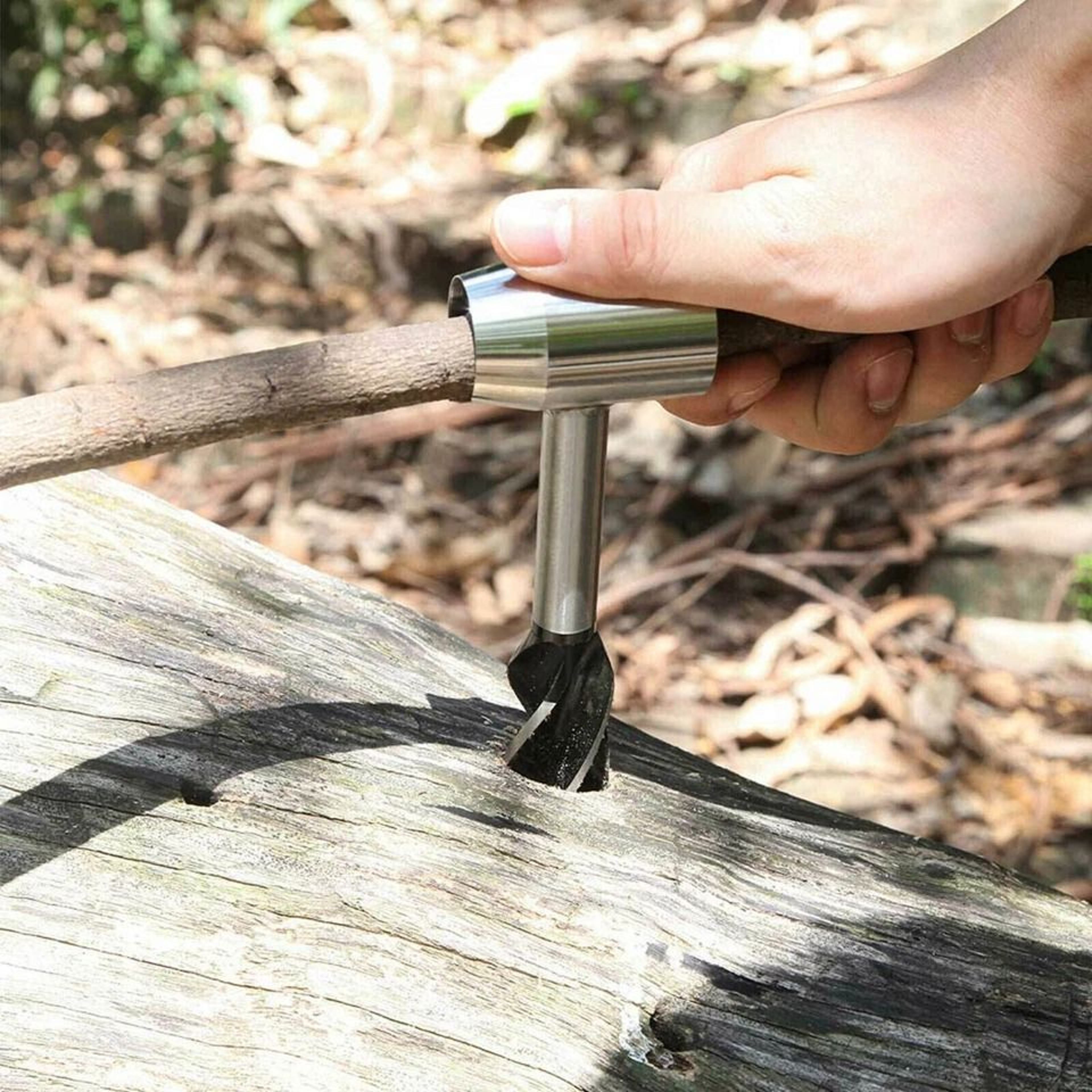 Bushcraft Hand Auger Wood Drill For Camping Survival Kits 7