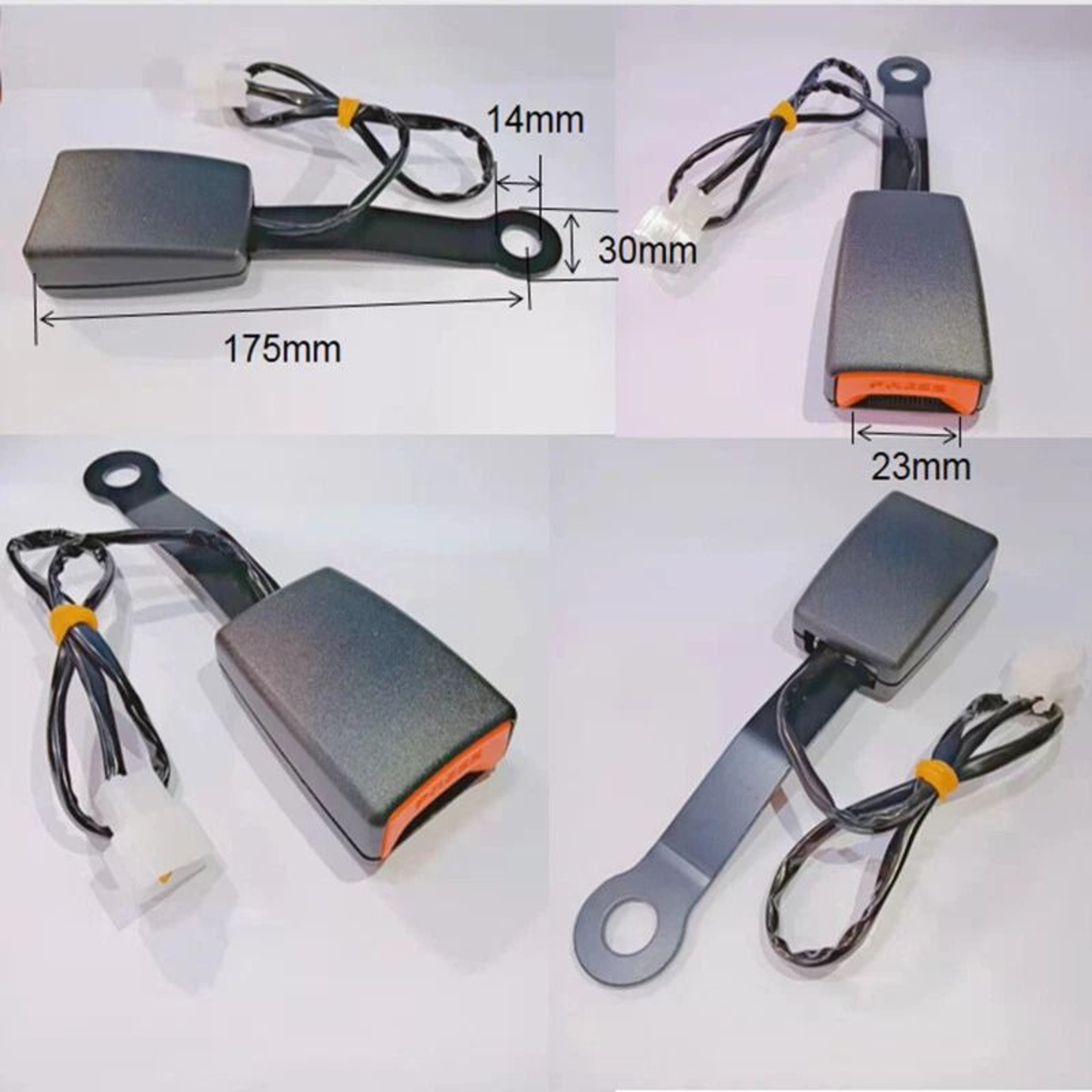 Front Driver Seat Belt Buckle Connector With Warning Cable 1