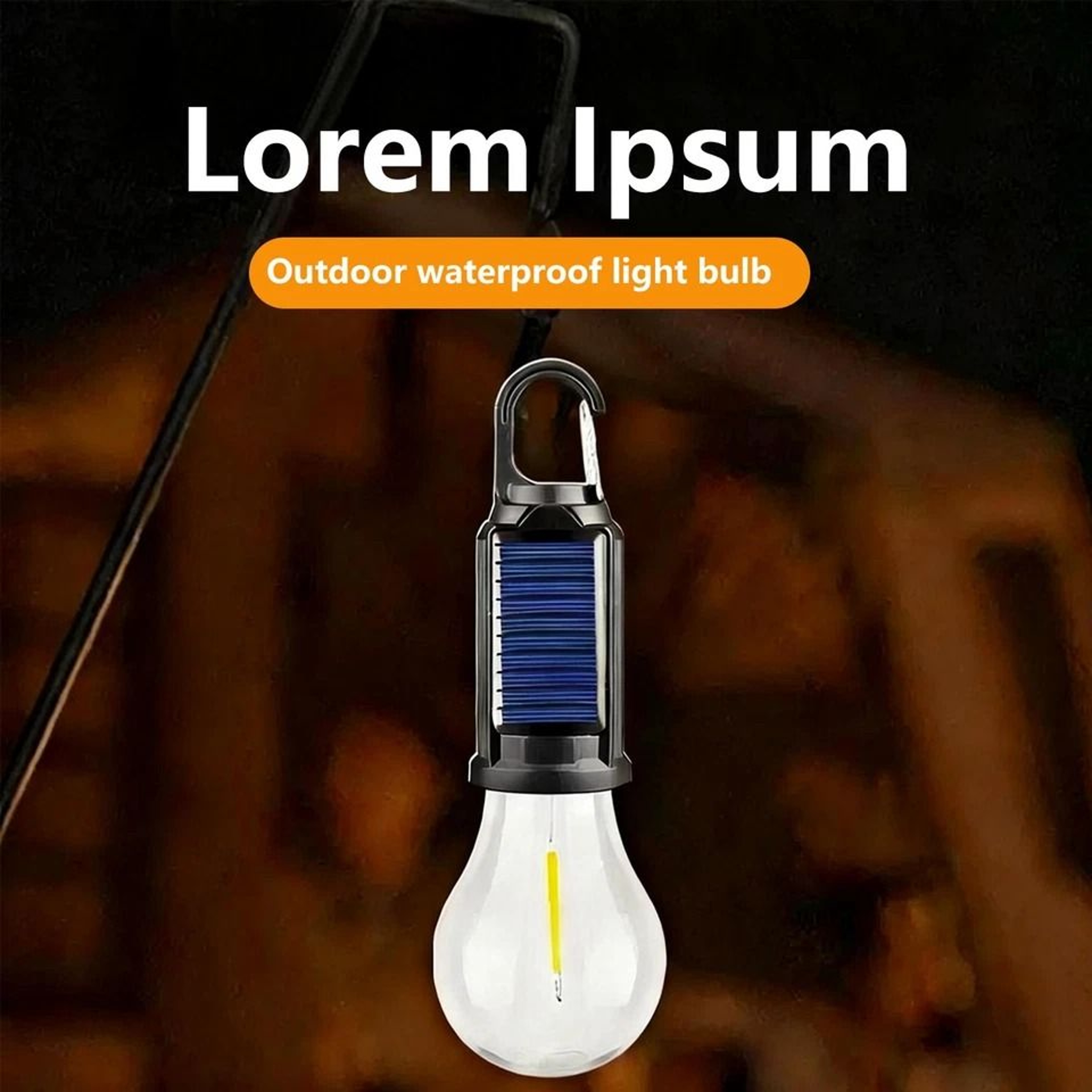 Solar Hanging Lights Waterproof LED Tent Lights For Camping Patio And Emergency Use 11