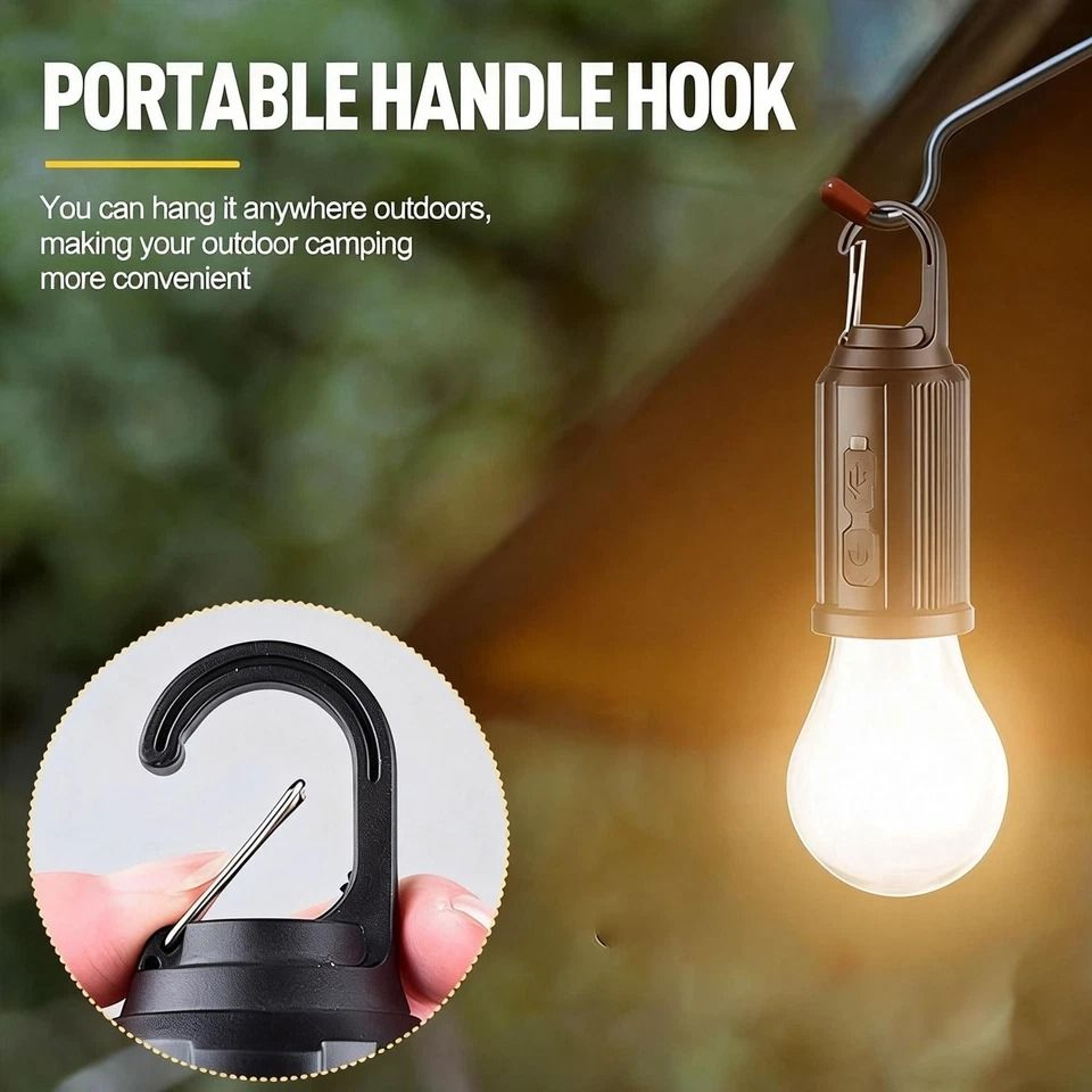 Solar Hanging Lights Waterproof LED Tent Lights For Camping Patio And Emergency Use 5