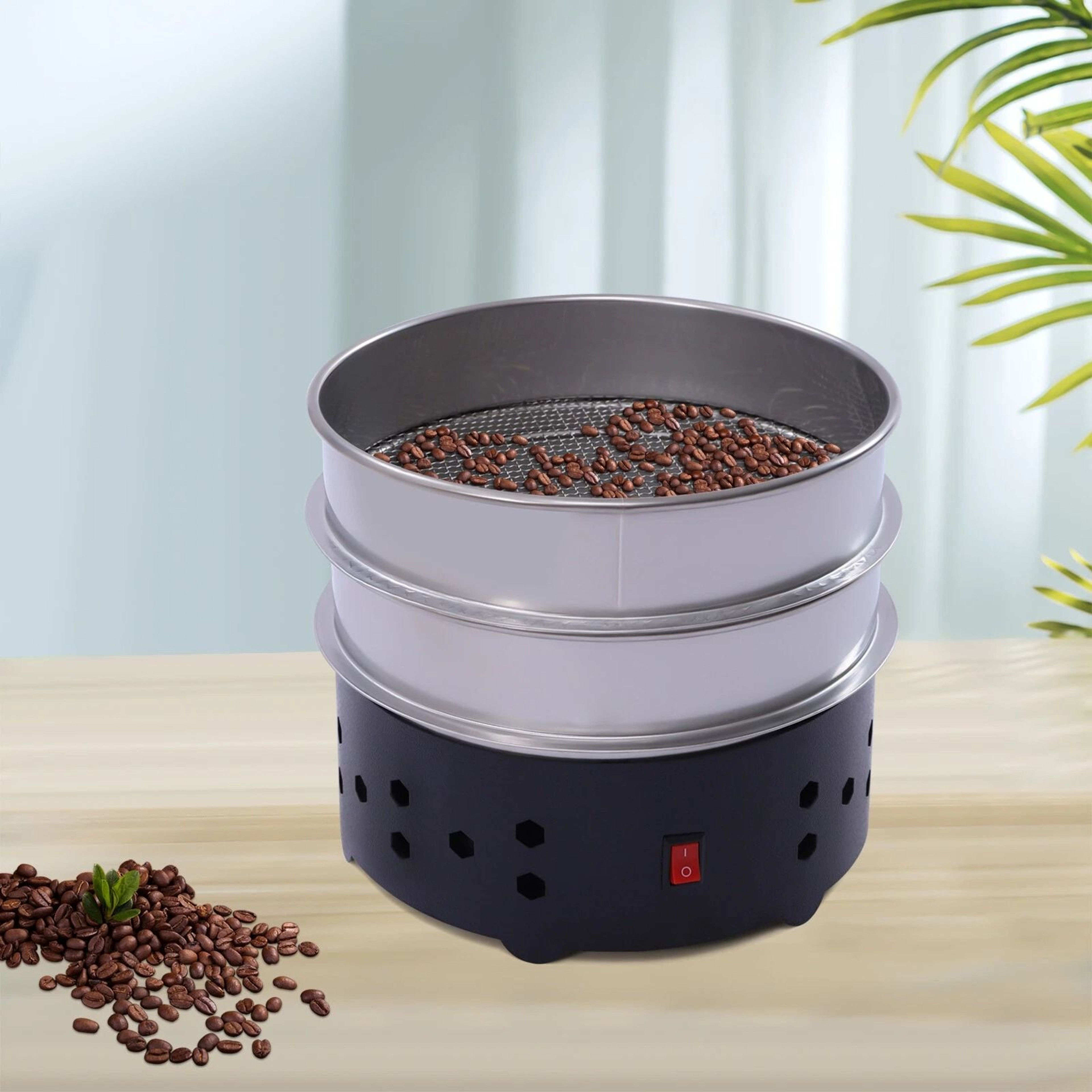 Electric Coffee Bean Cooler With Stainless Steel Mesh For Home Coffee Roasting 9