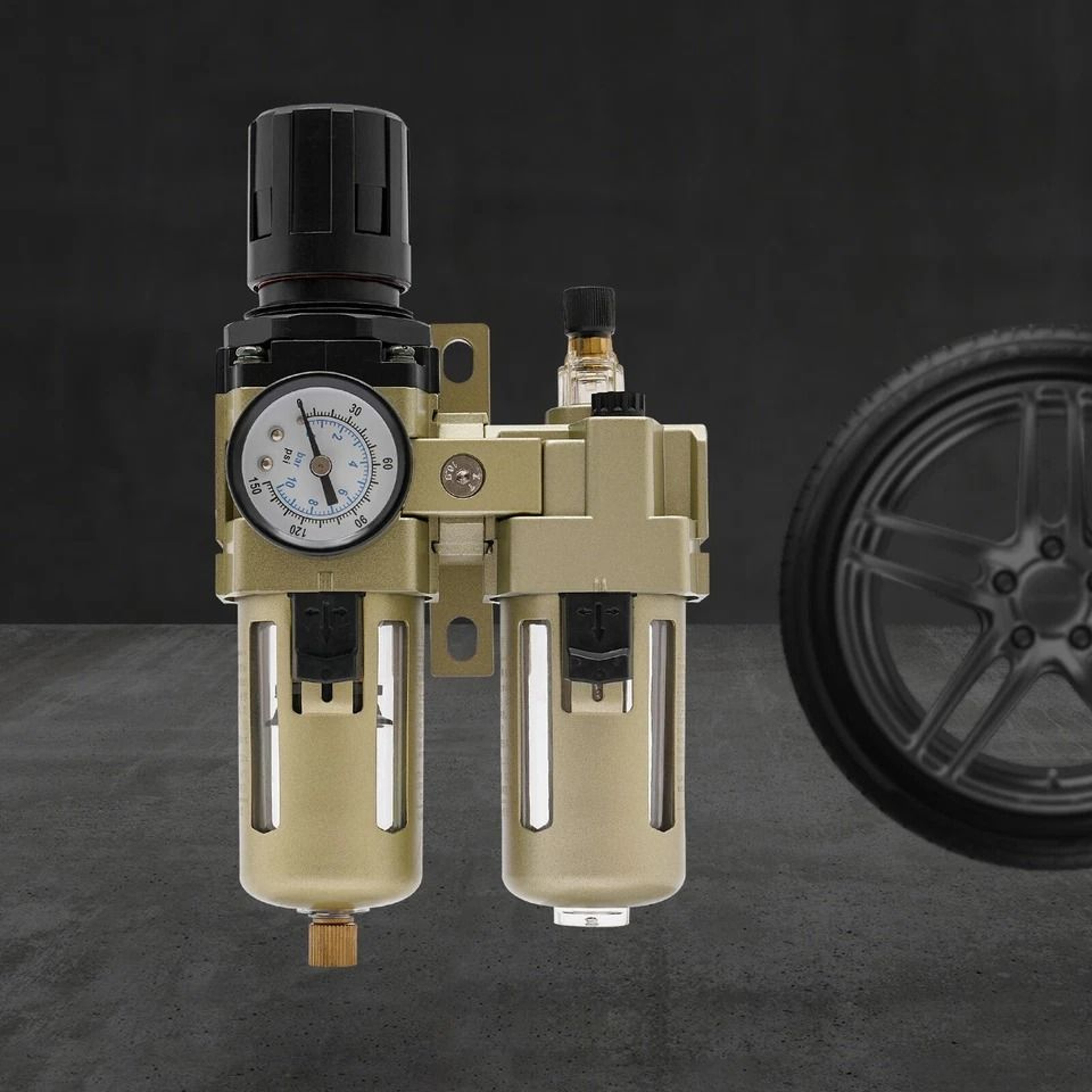 Air Compressor Oil Filter  Water Separator Trap Regulator For Smooth Performance 10