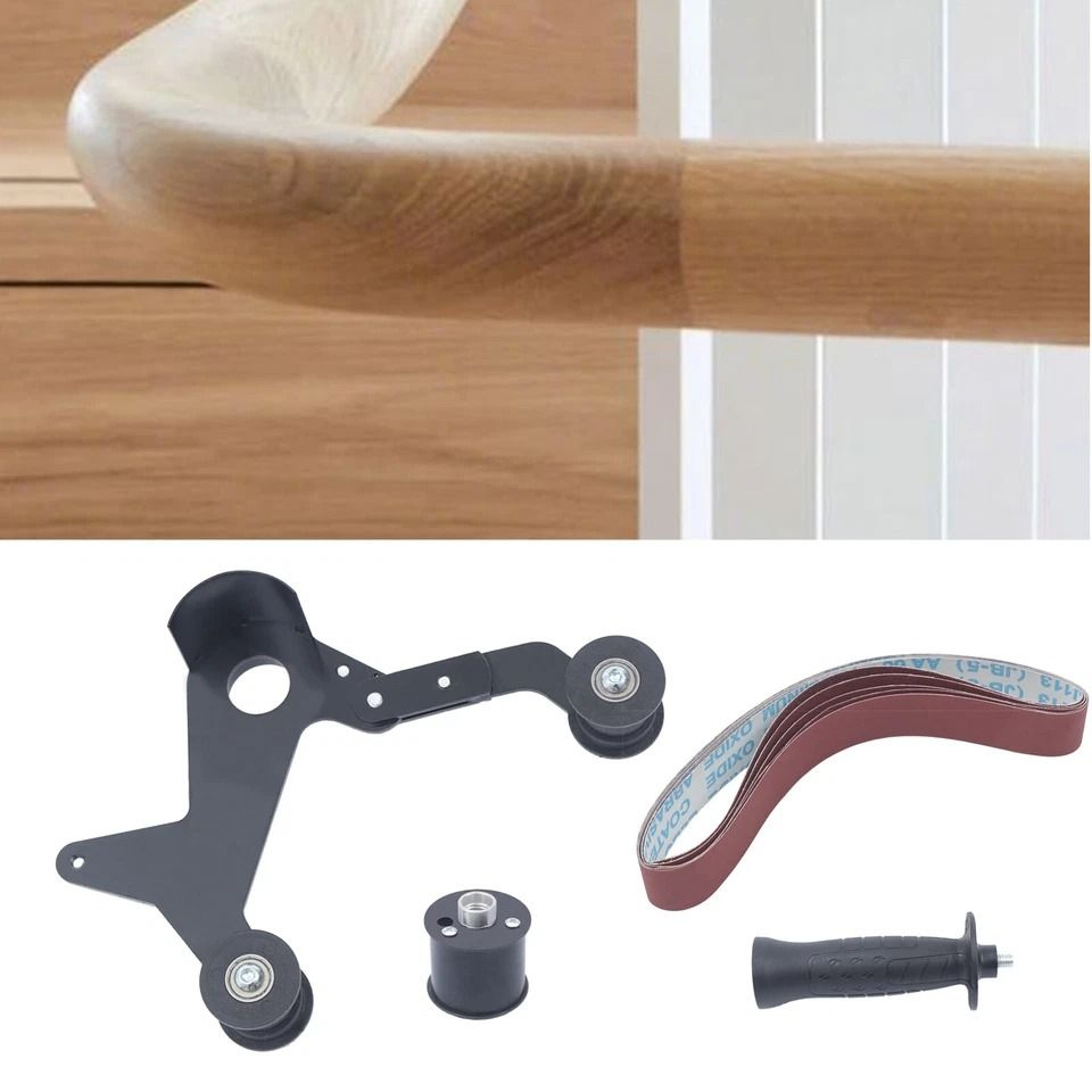 Angle Grinder Belt Sander Attachment Kit Tube Sanding Attachment  Pipe Polishing Tool Adapter 0