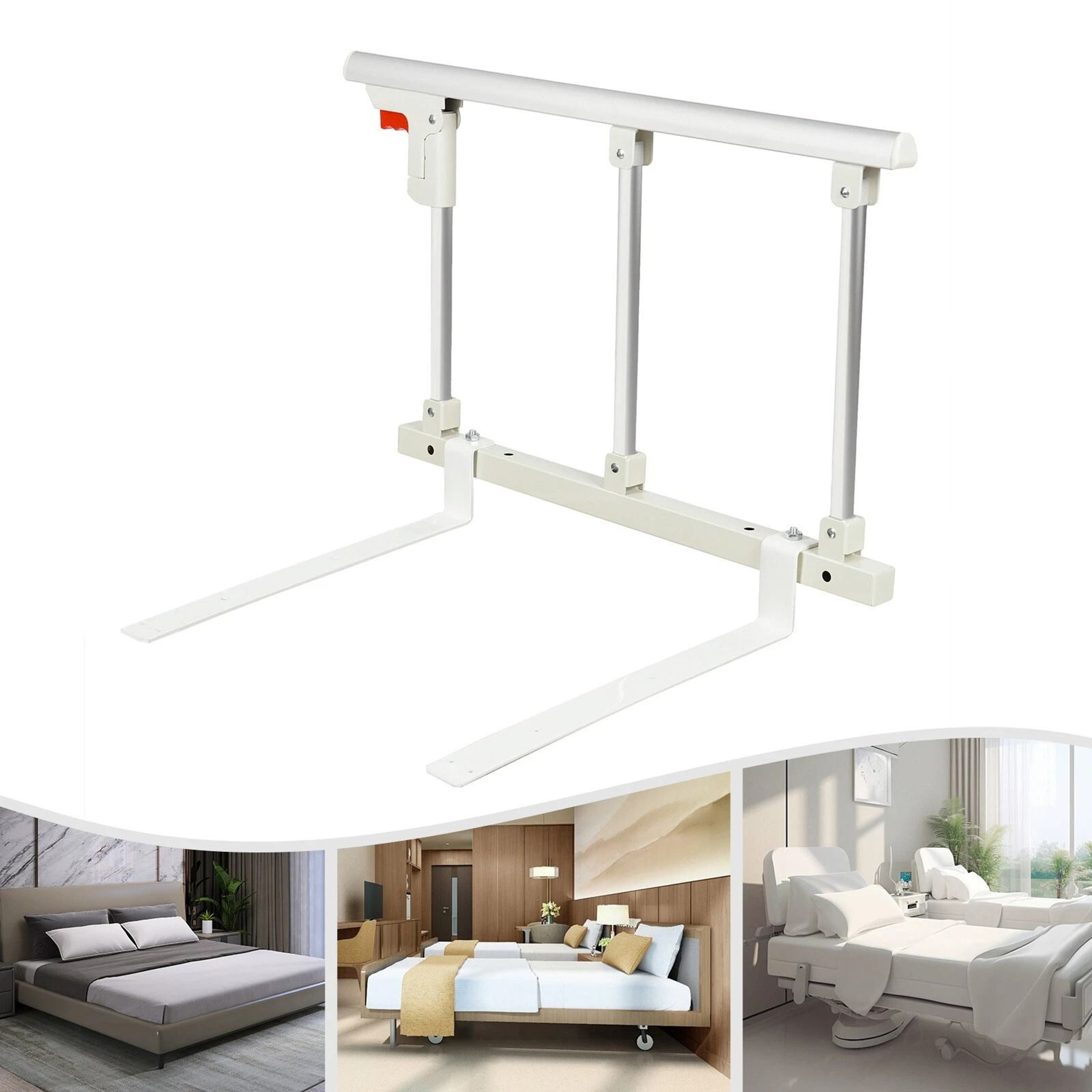 Foldable Bed Safety Rail Support Handle For Bedside Fall Prevention  Elderly Safety 10