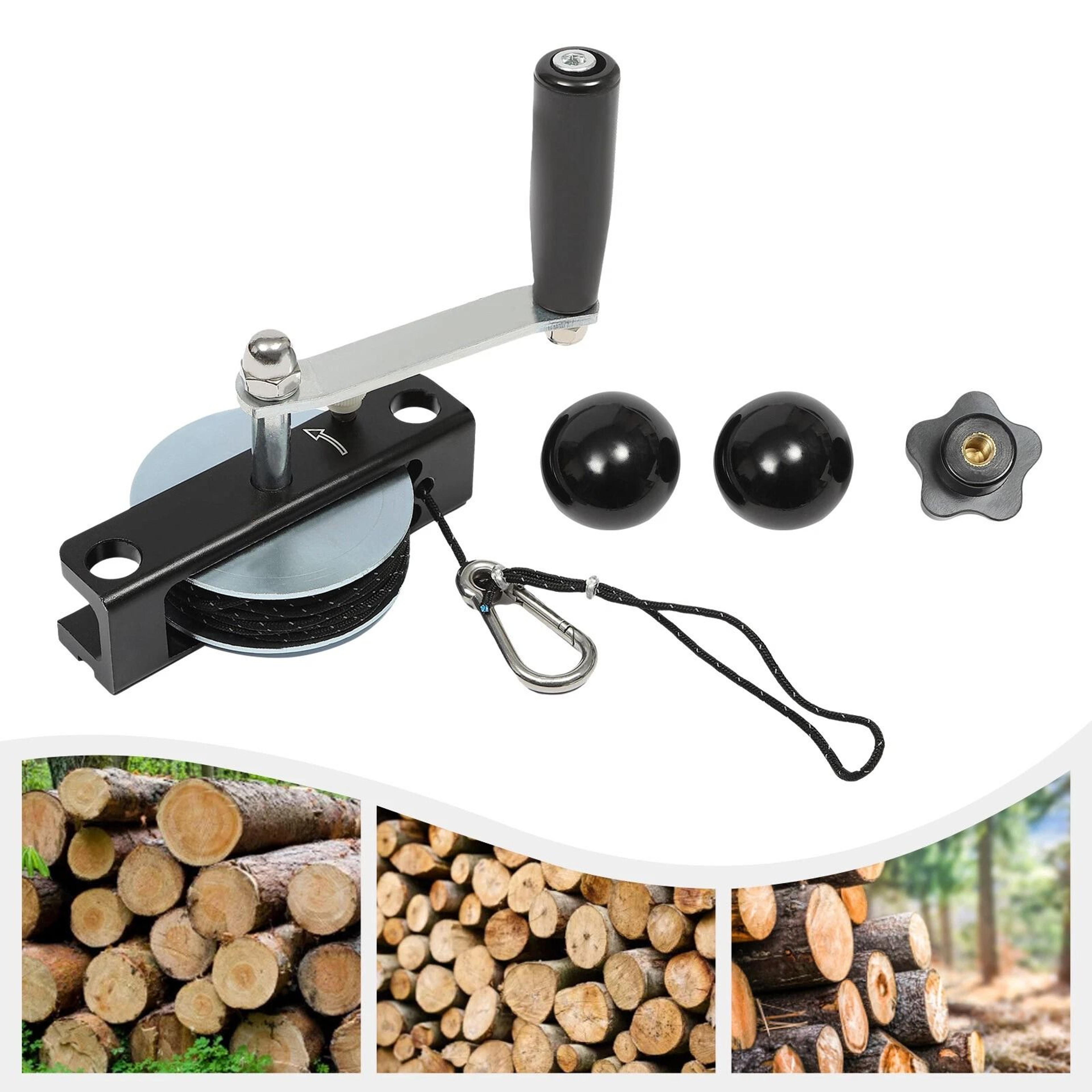 Portable Chainsaw Mill Winch Kit Adjustable Manual Winch For Chainsaw Mill Accessory 1