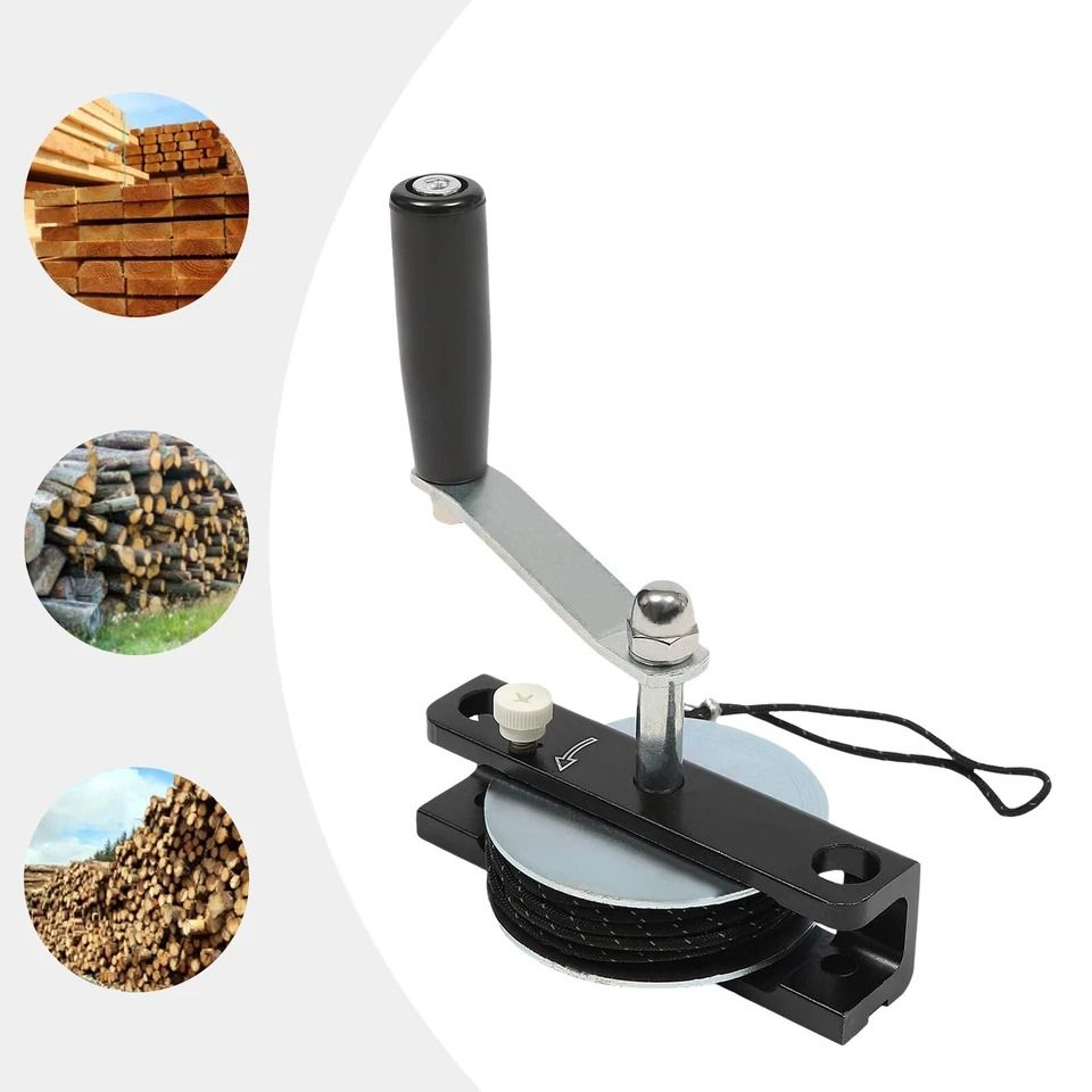 Portable Chainsaw Mill Winch Kit Adjustable Manual Winch For Chainsaw Mill Accessory 5