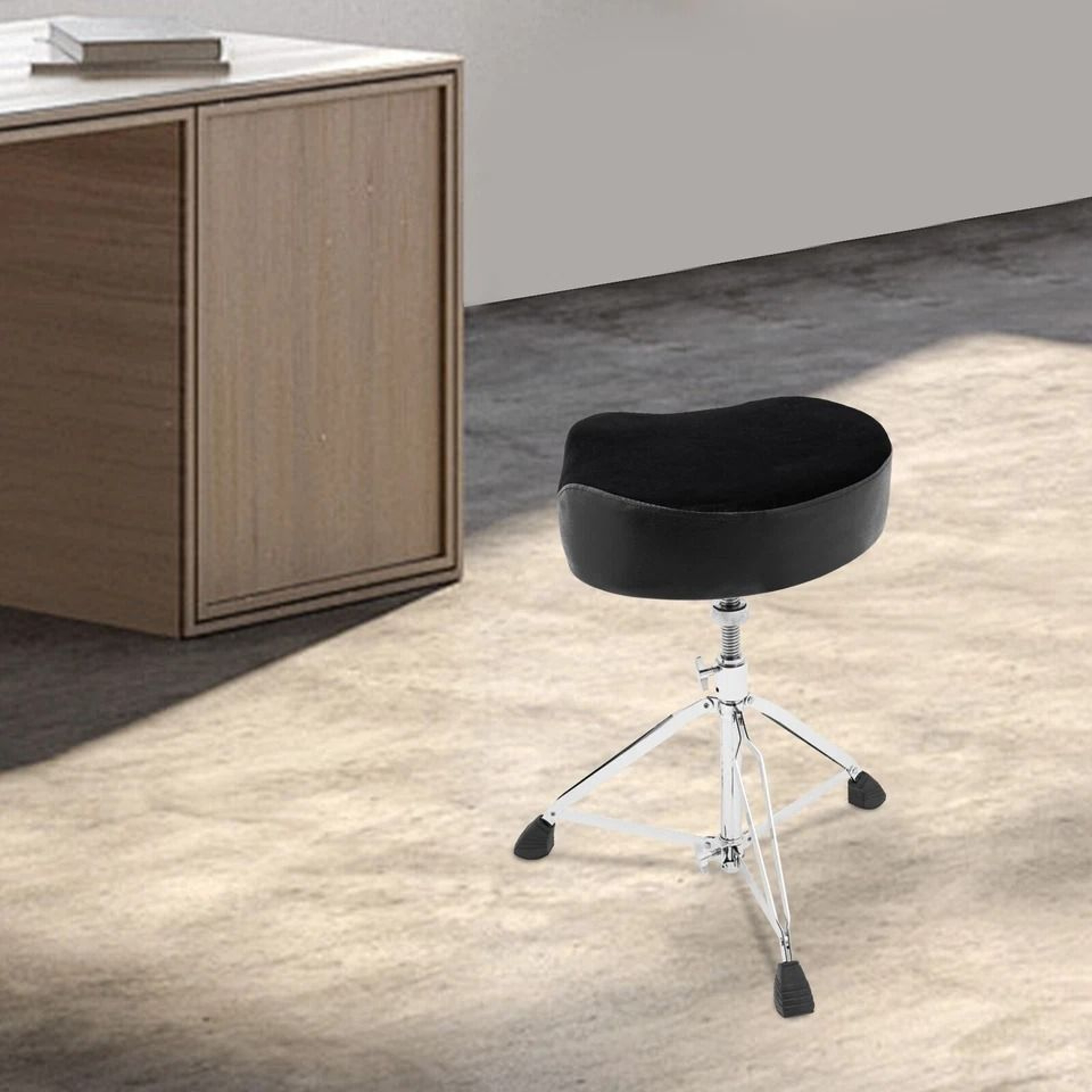 Premium Adjustable Drum Throne Padded Drummers Stool  Guitar Chair 5