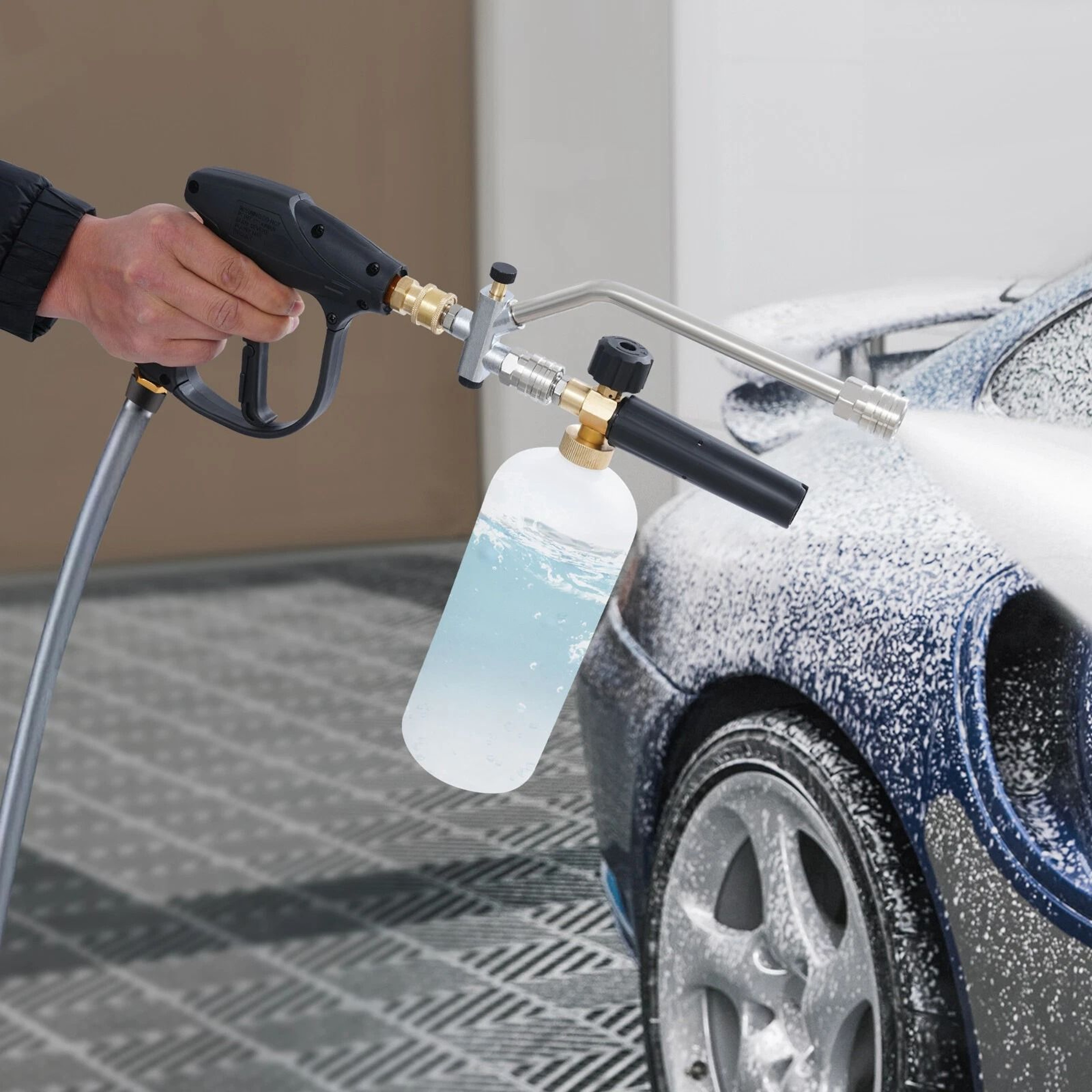 Premium High Pressure Washer Gun With Nozzle Set  Foam Spray Kit 0