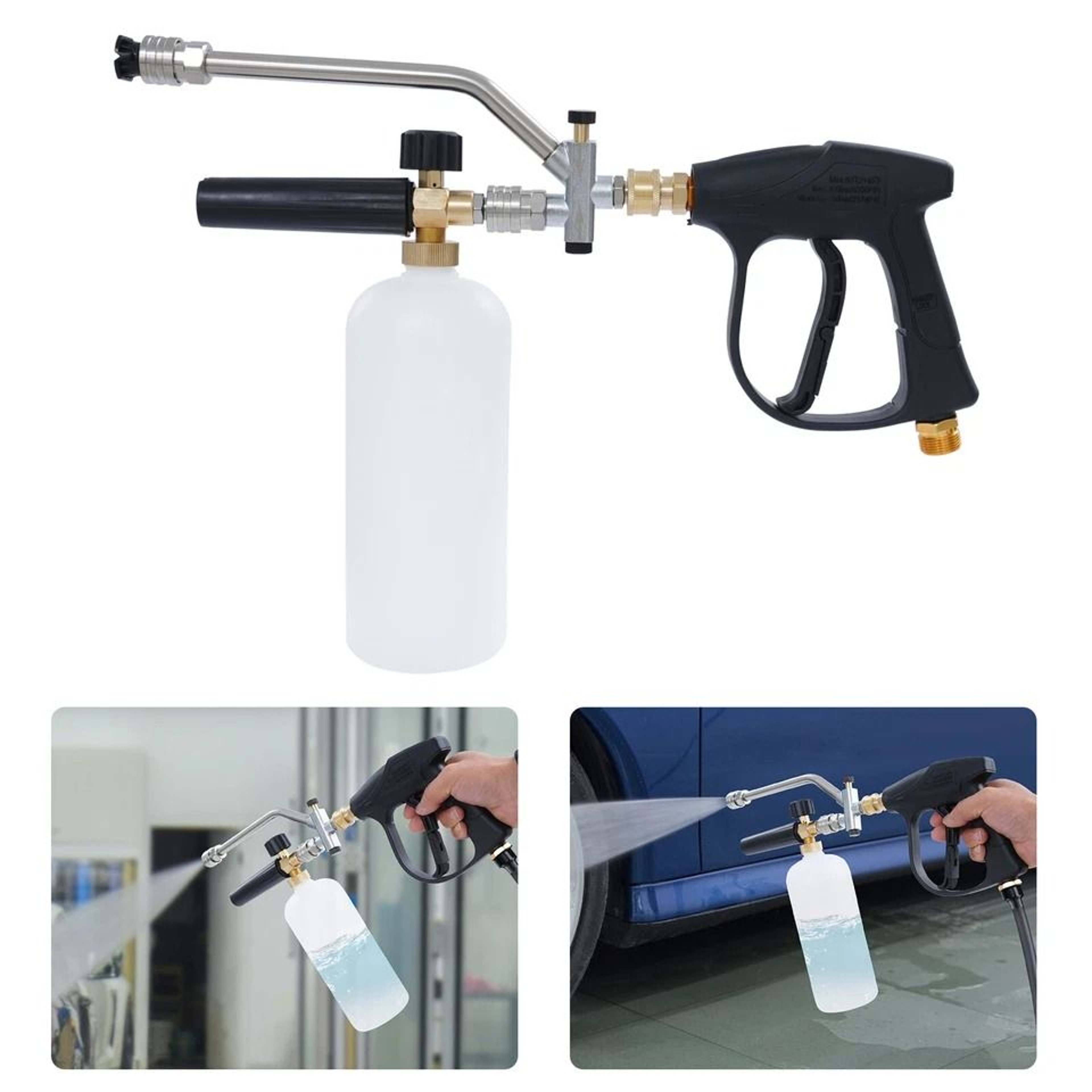 Premium High Pressure Washer Gun With Nozzle Set  Foam Spray Kit 4