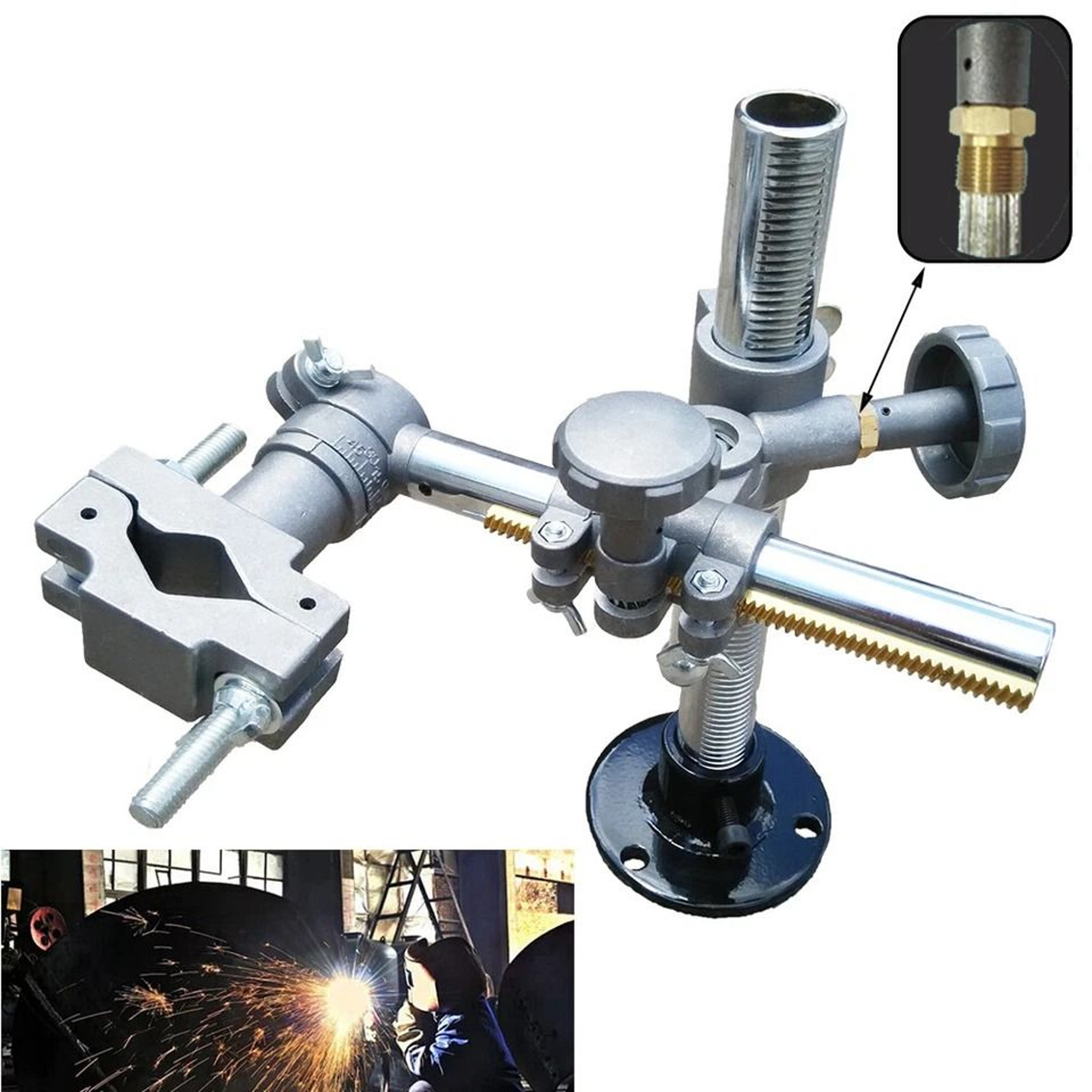 Adjustable MIG TIG Welding Torch Holder Mount With V Clamp 1